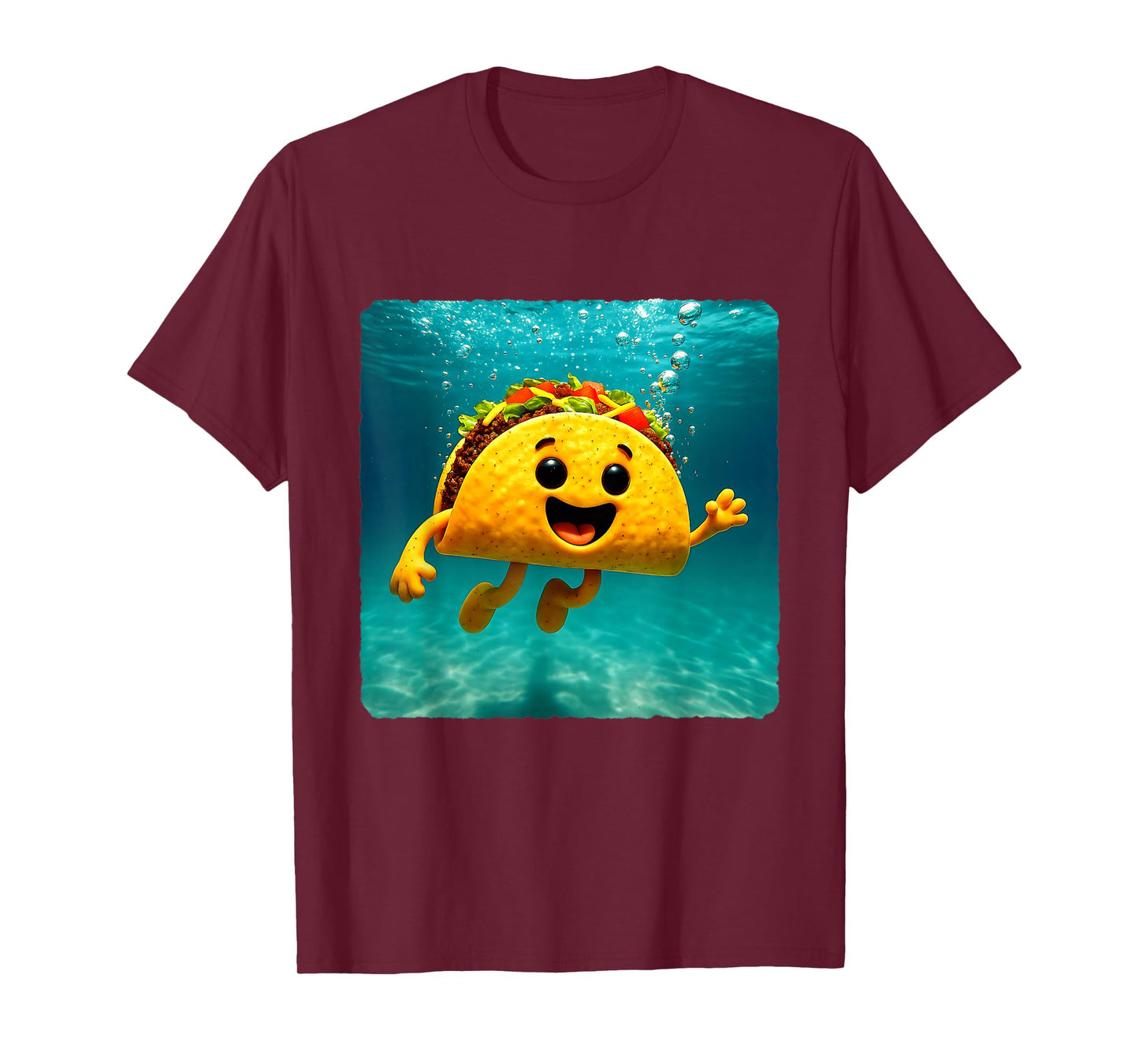 Taco Diving Underwater Ocean Diver Swimming Summer T-Shirt
