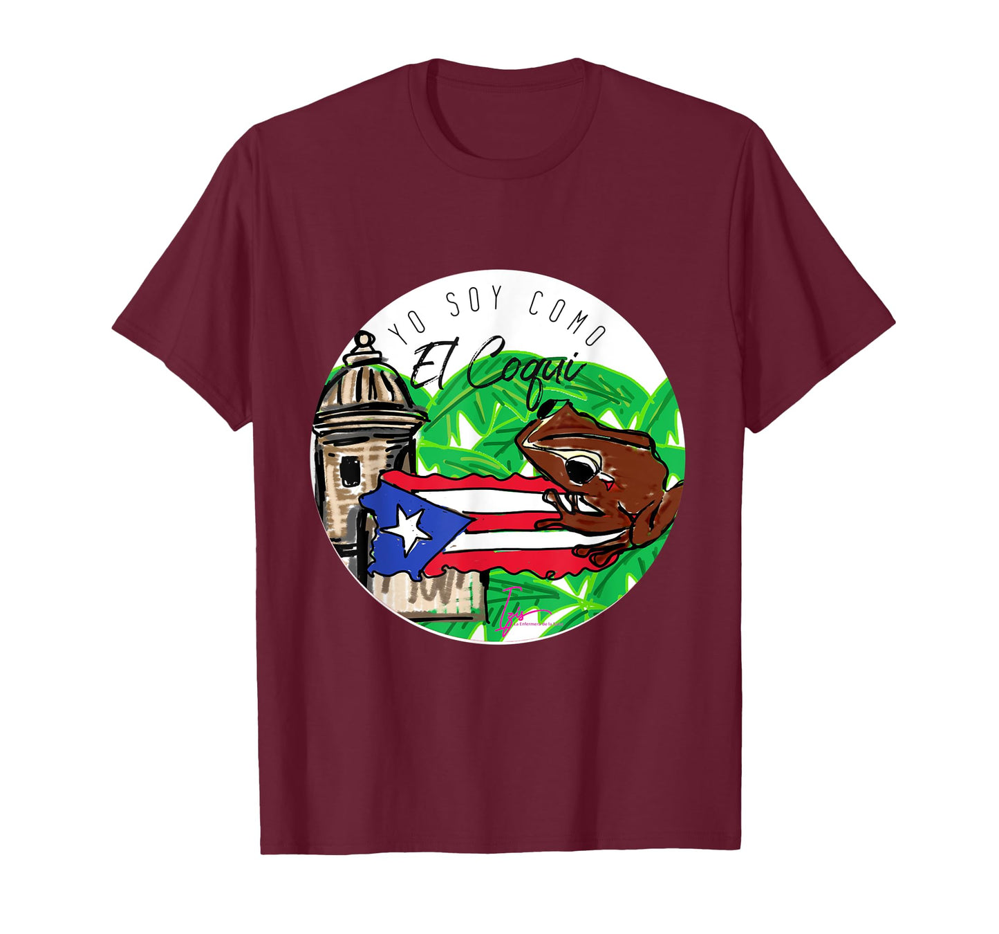 soy como el Coqui Boricua Puerto Rico Izis la Enfermera T-Shirt