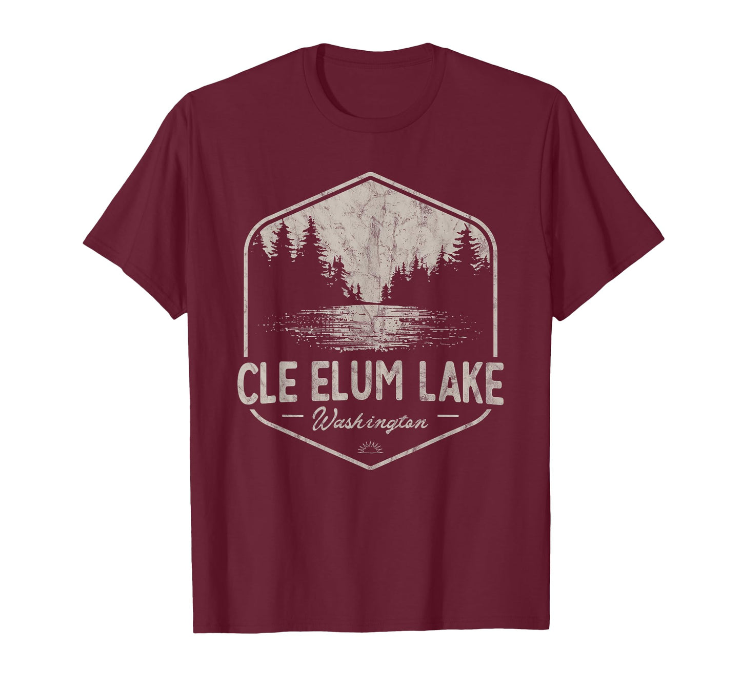 Cle Elum Lake Washington Outdoors Vintage T-Shirt