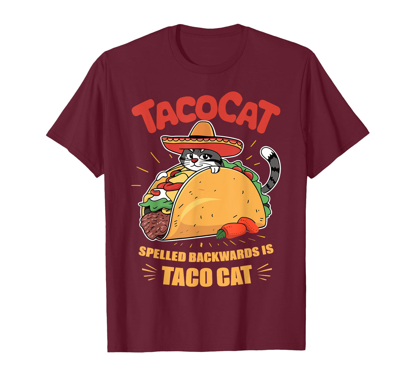 Taco Cat Funny Cinco De Mayo T-Shirt for Men Women Kids