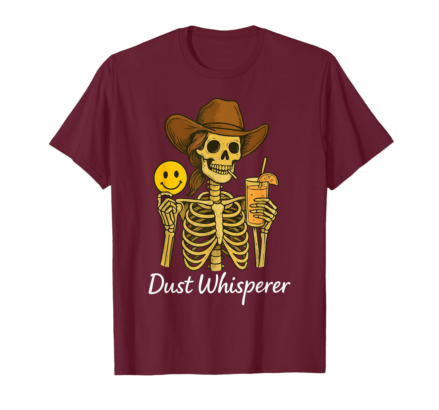 Cowgirl Skeleton with Lemonade Dust-Whisperer Gifts T-Shirt