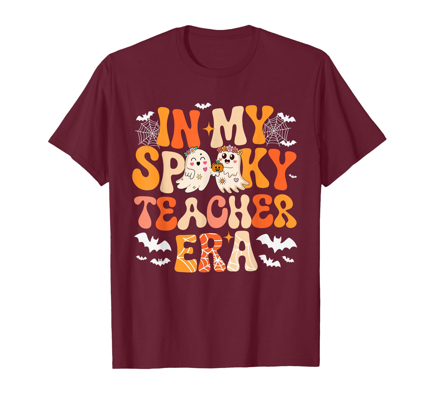 in My Spooky Funny Teacher Era Halloween Boo Proud Job T-Shirt