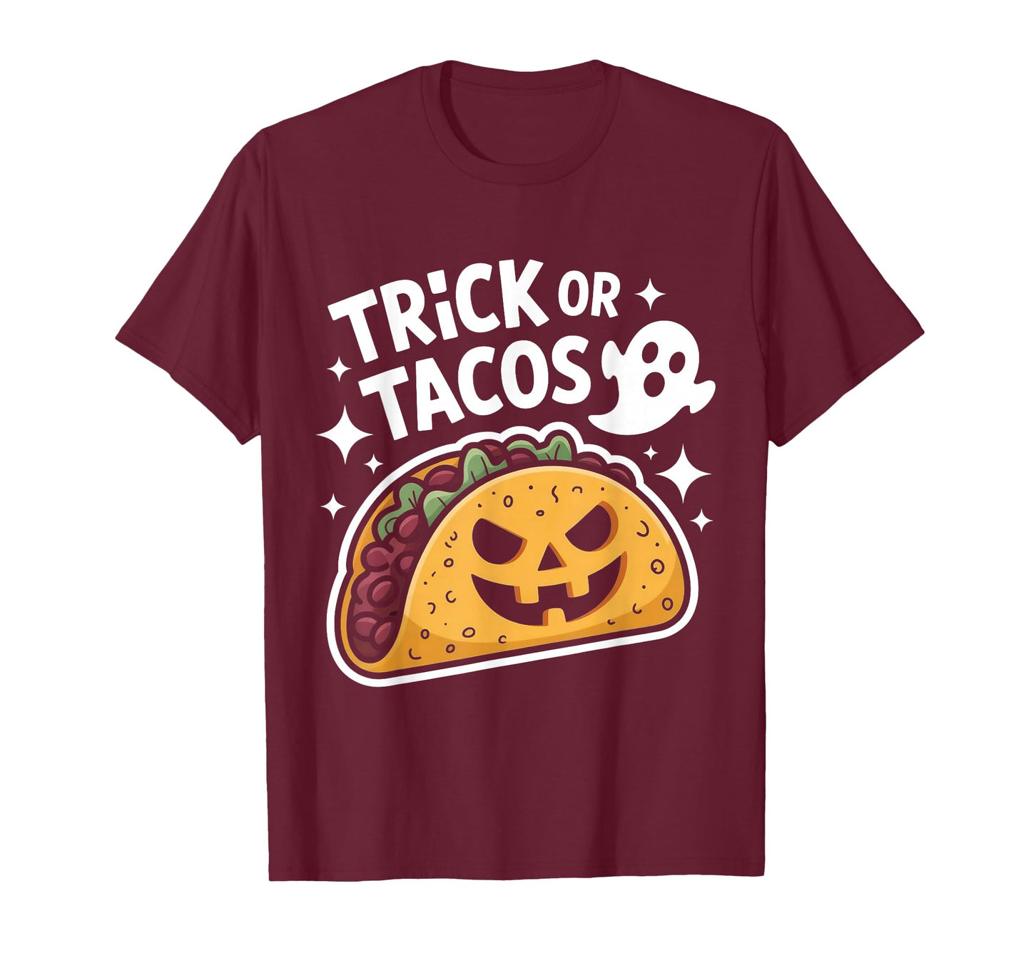 Spooky Taco Jack-O-Lantern Halloween Mexican Food Lover T-Shirt