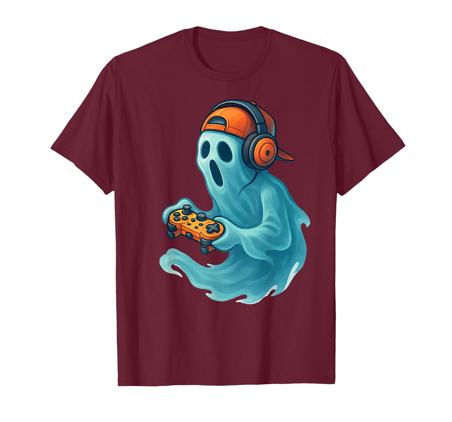 Halloween Boys Kids Khost Gamer Scary Costume Gaming Men T-Shirt