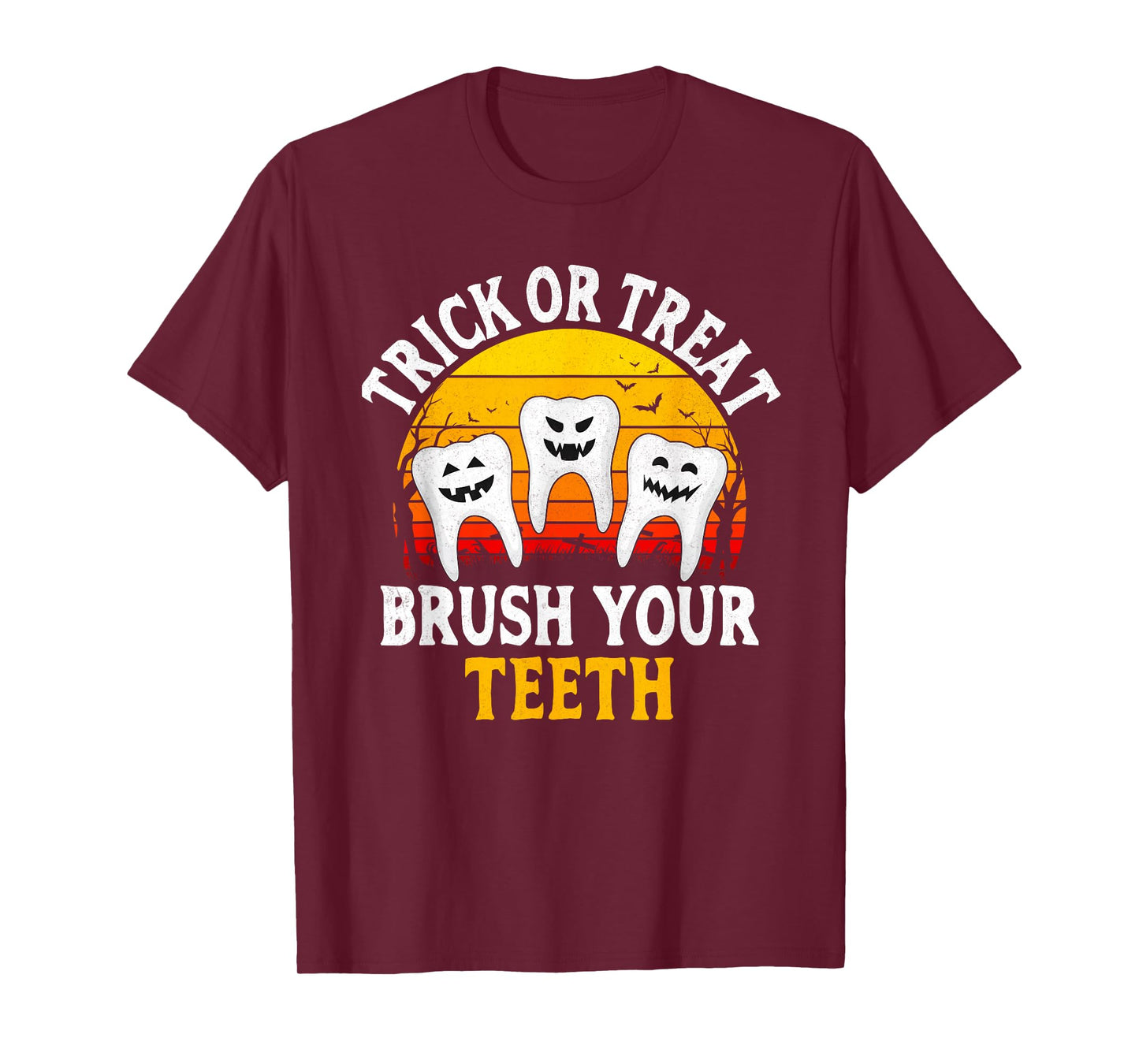 Trick or Teeth Dental Crew Spooky Dentist Halloween T-Shirt