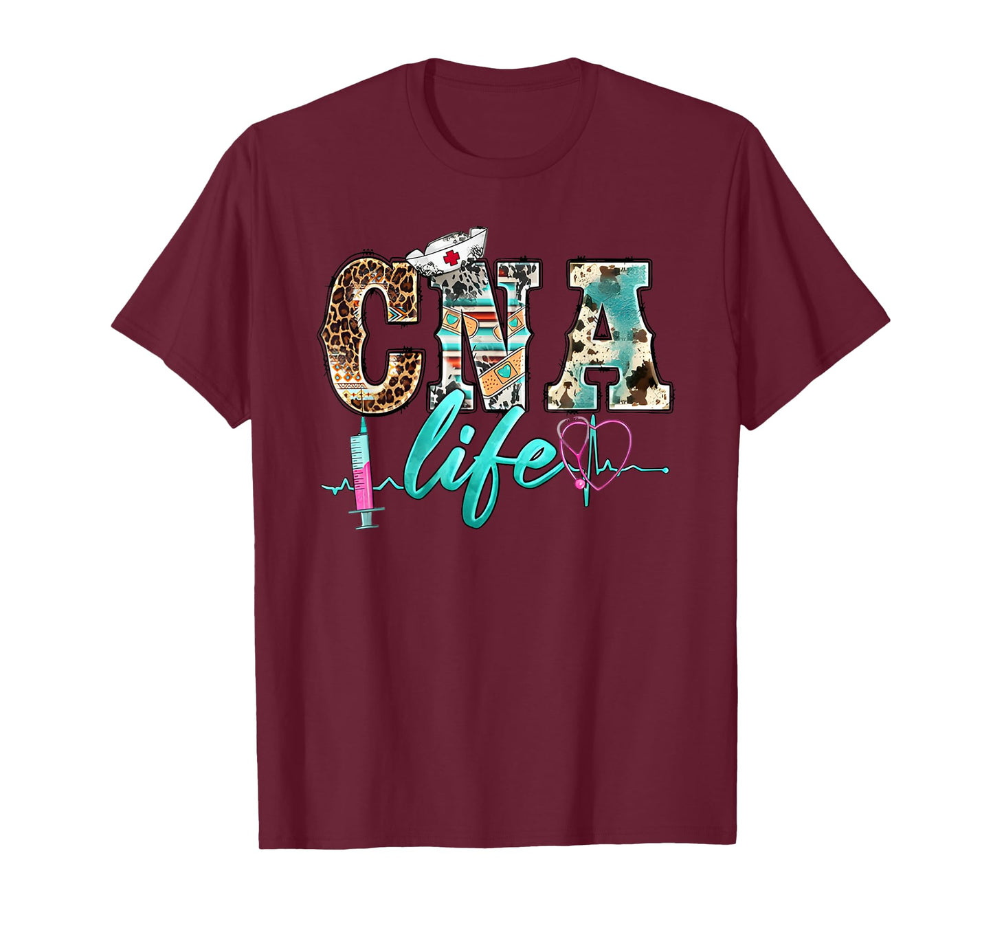 CNA Life Certified Nursing Assistant Medical Worker Hospital T-Shirt