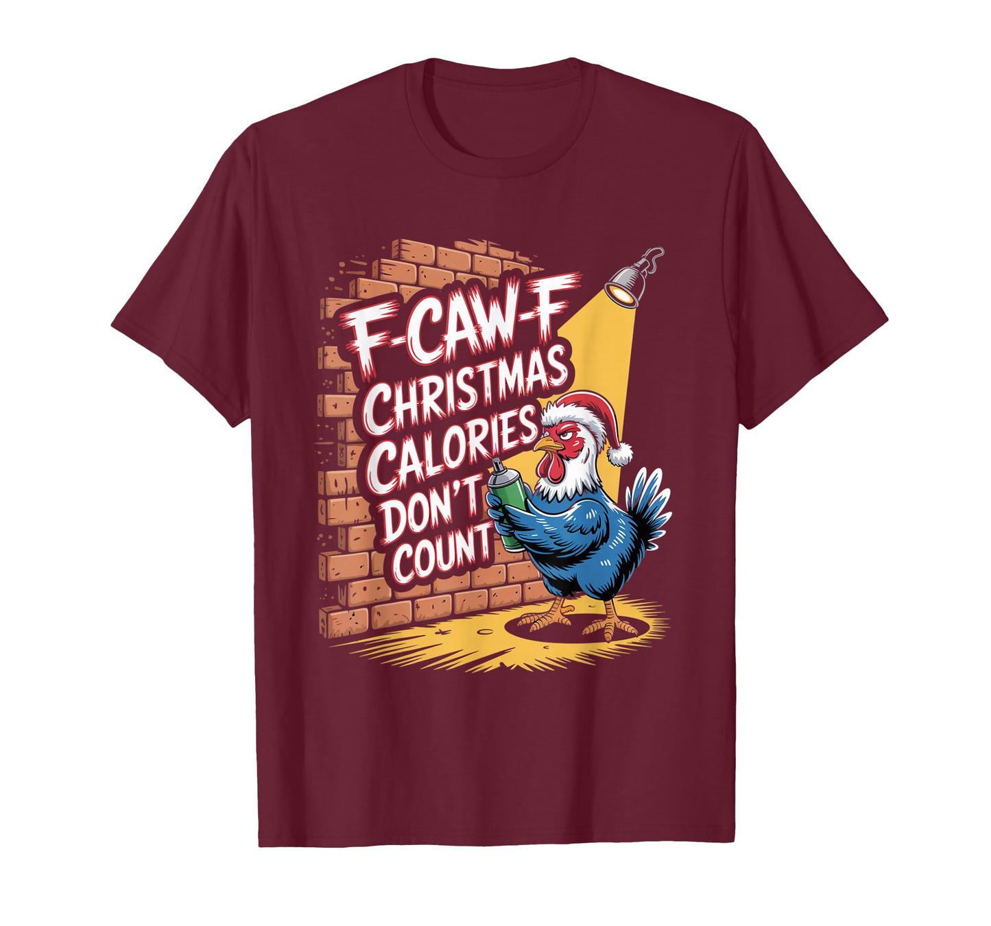 F-Caw-F Crow Christmas Calories Don't Count T-Shirt