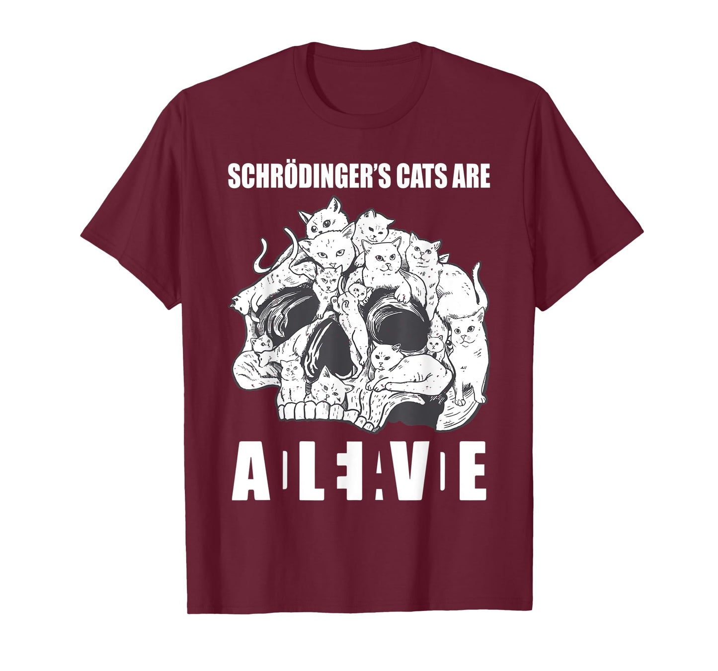 Schrödingers Cats Dead & Alive Science T-Shirt