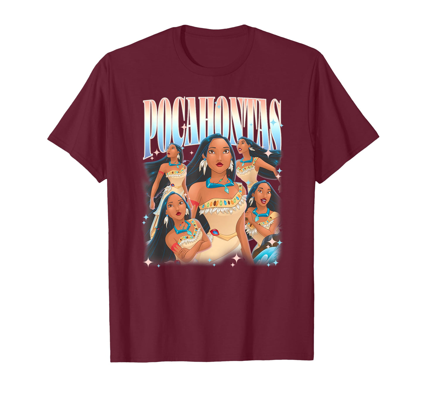 Disney Pocahontas Empowered Princess Multiple Poses T-Shirt
