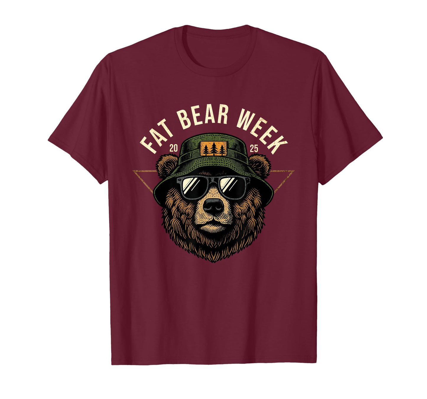 Fat Bear Week Retro Bear Sunglasses Nature Lovers T-Shirt
