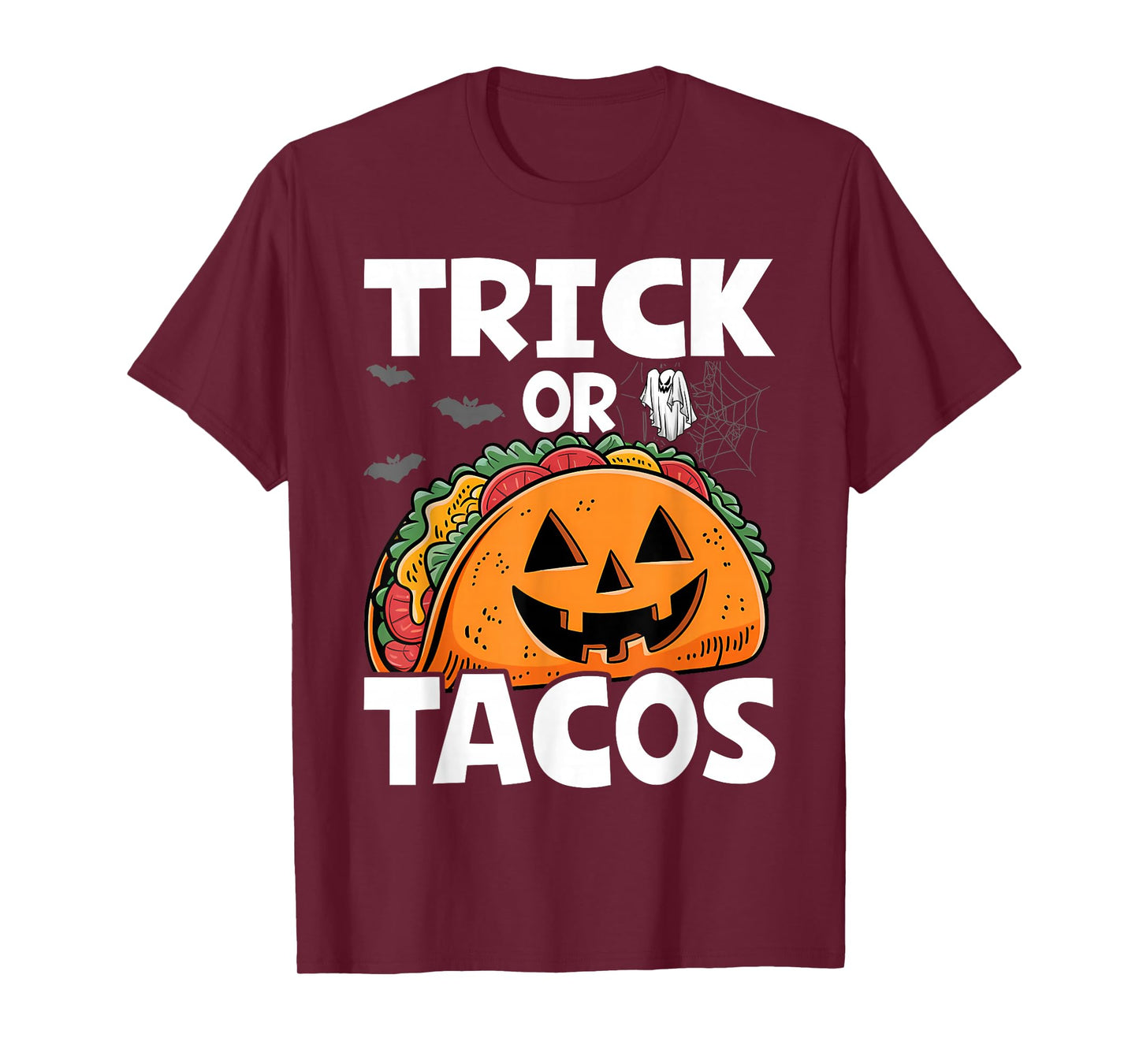 Halloween Trick Or Tacos Mexican Food Costume Men Women Kids T-Shirt