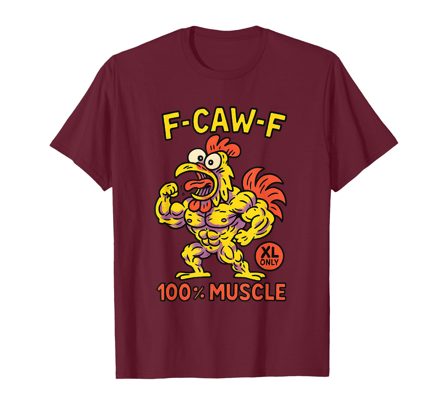 F-CAW-F Funny Rooster Bootleg Adult Humor T-Shirt