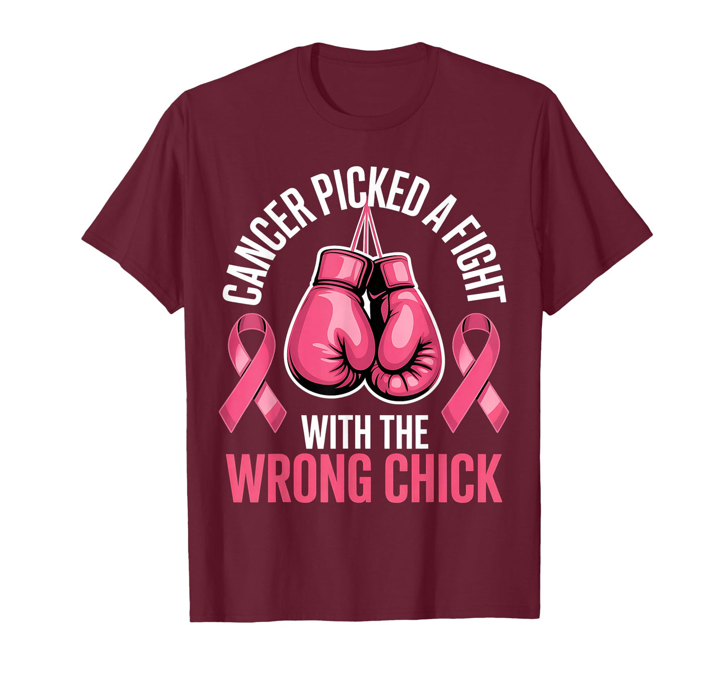 Cancer Picked A Fight with The Wrong Chick Breast Cancer T-Shirt