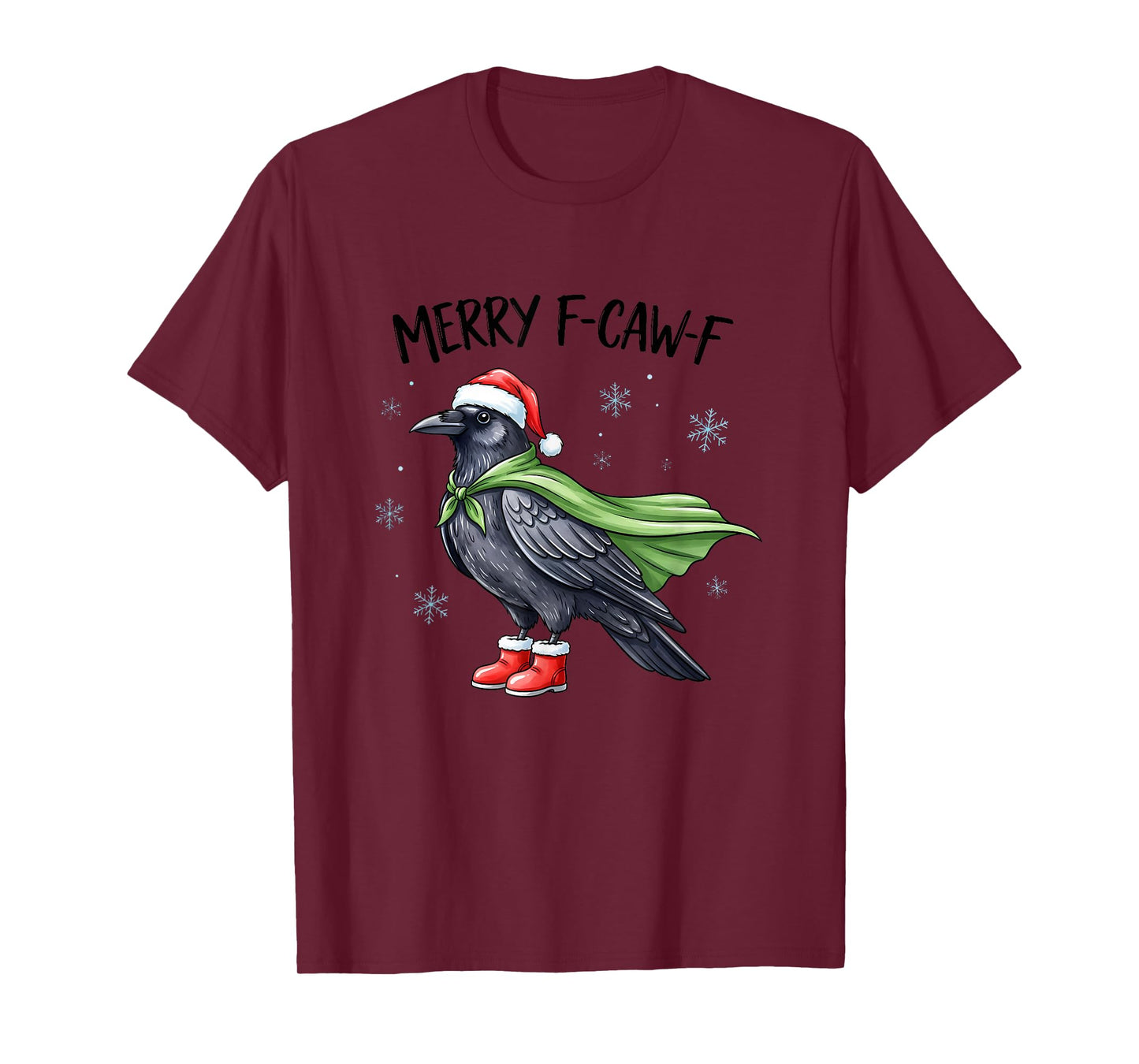 Quote Rooster Merry F-Caw-F Funny Chicken T-Shirt