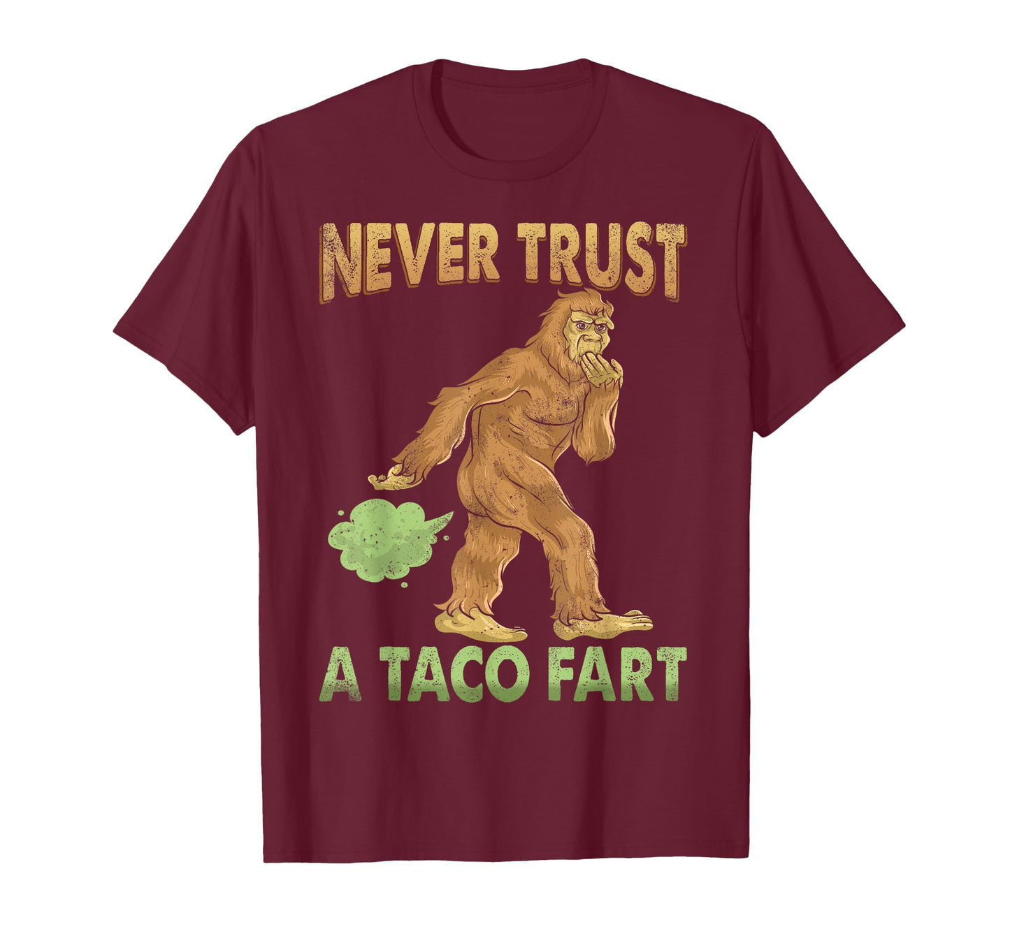Funny Gasquatch Farting Shirt Gag Gift Idea Taco Fart T-Shirt