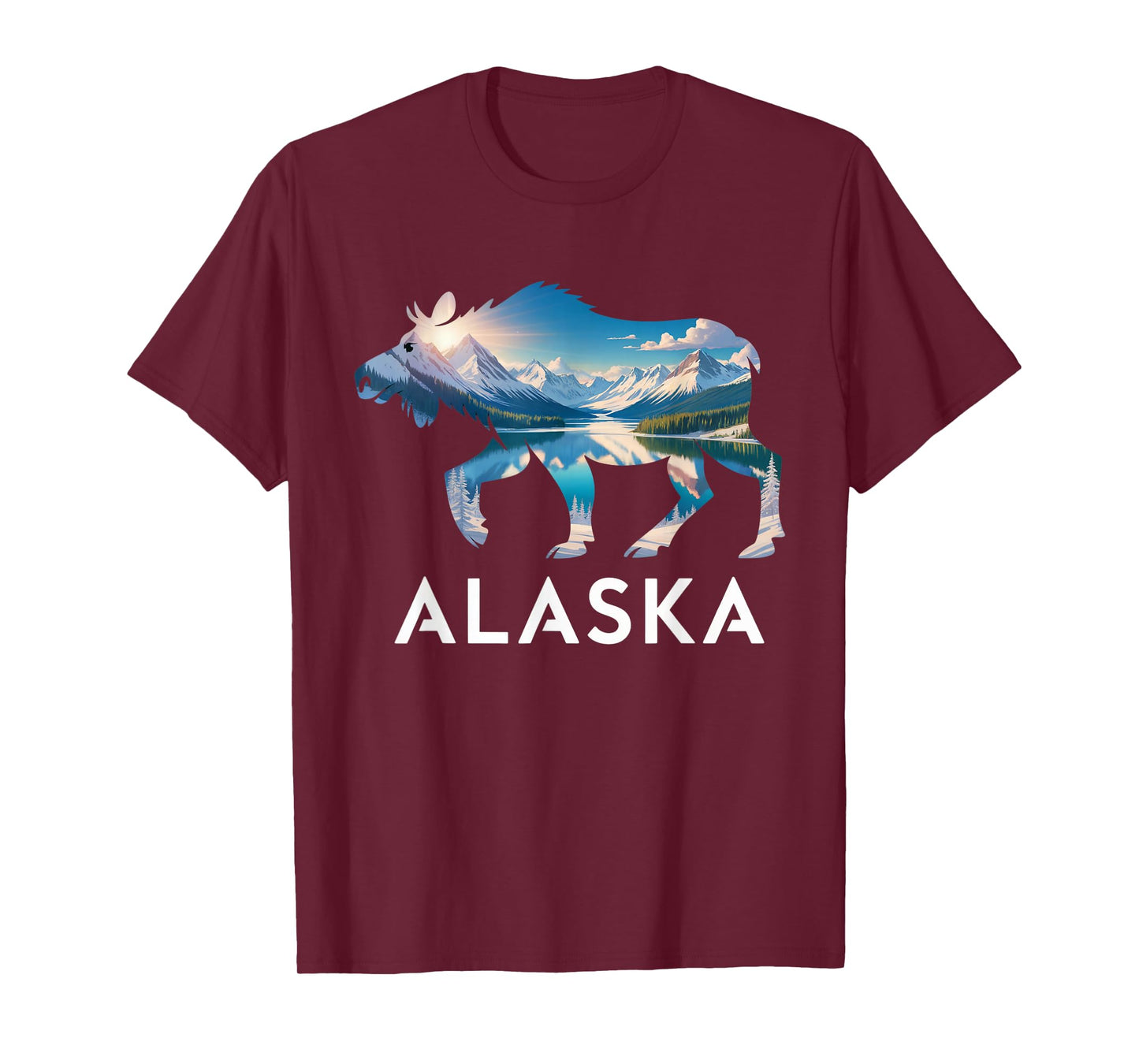 Alaska Moose Costume Alaska Souvenirs Moose Animal Alaska T-Shirt
