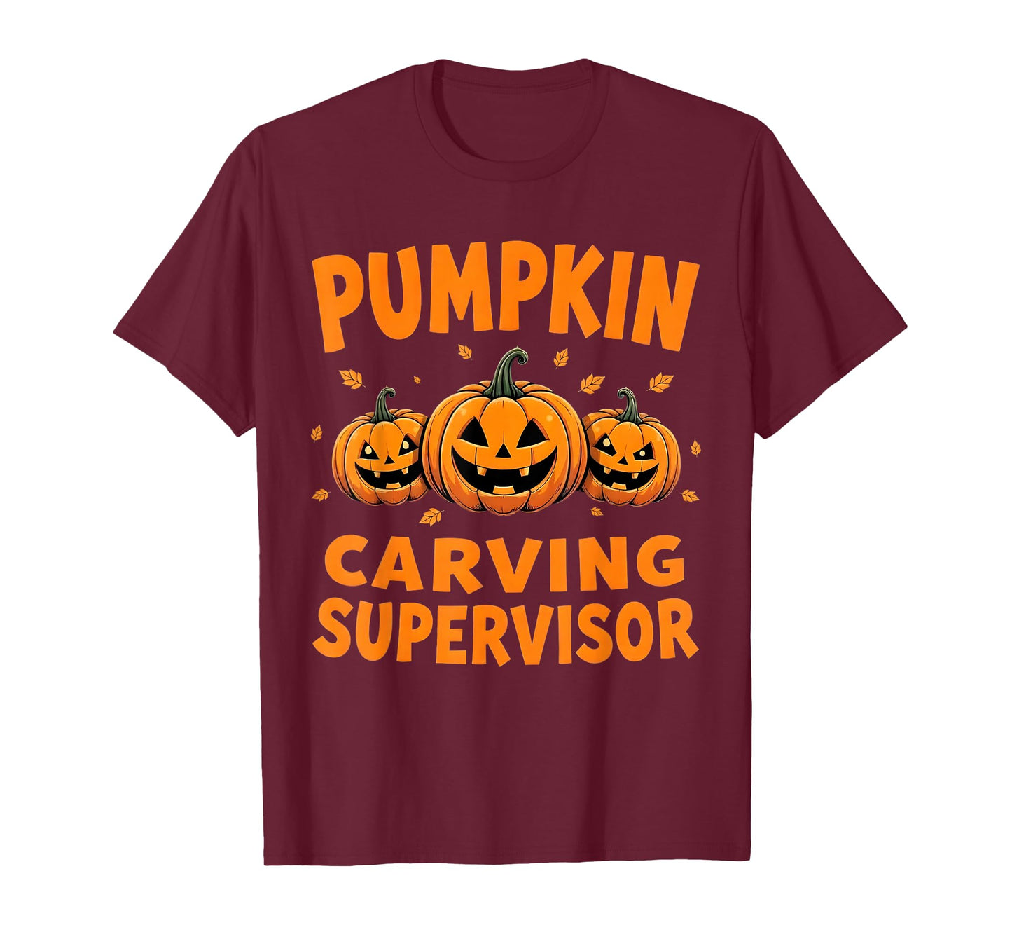 Pumpkin Carving Supervisor Matching Halloween T-Shirt