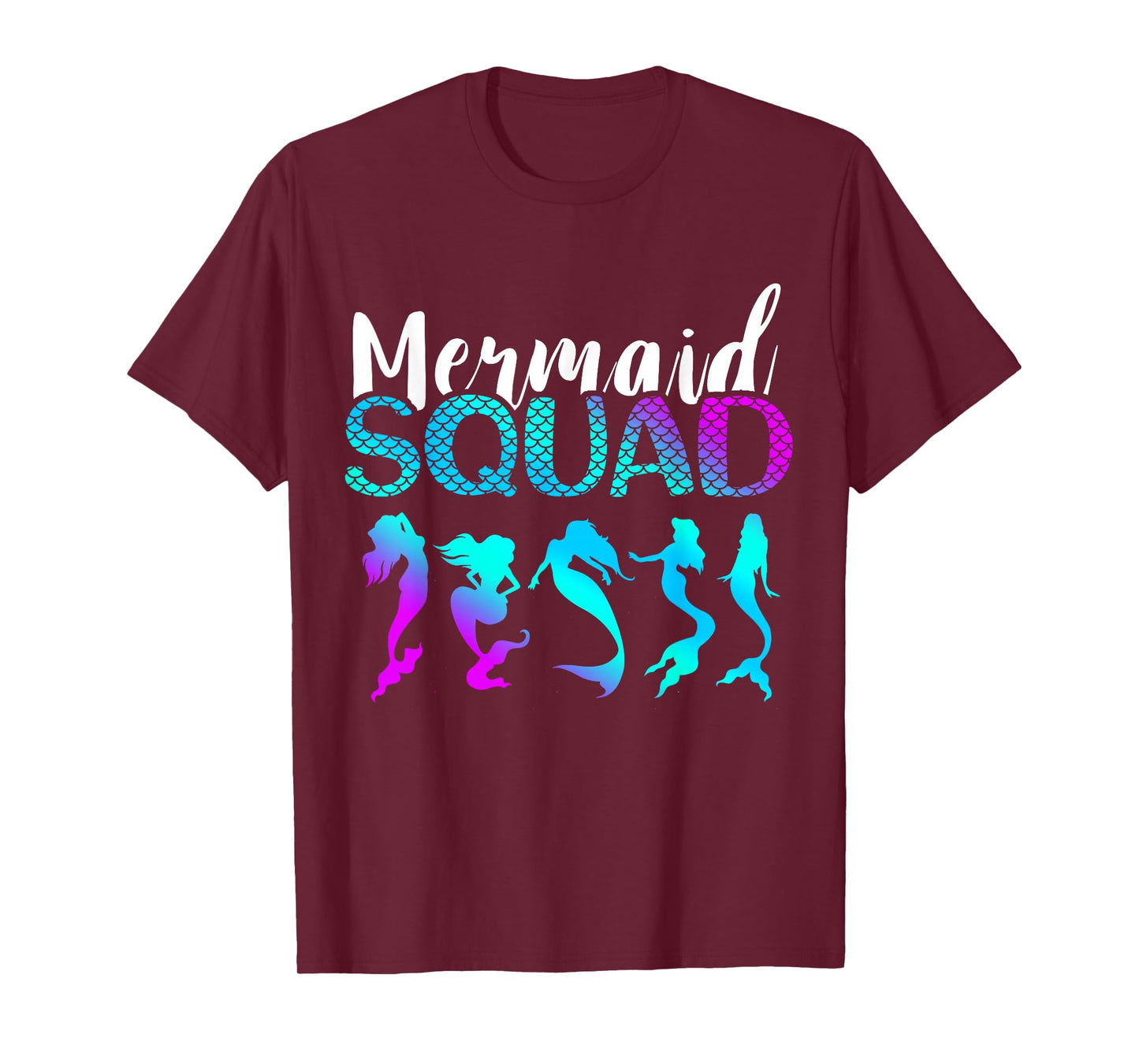 Mermaid Squad Aqua Beautiful Marine Sea Creature Clamshell T-Shirt