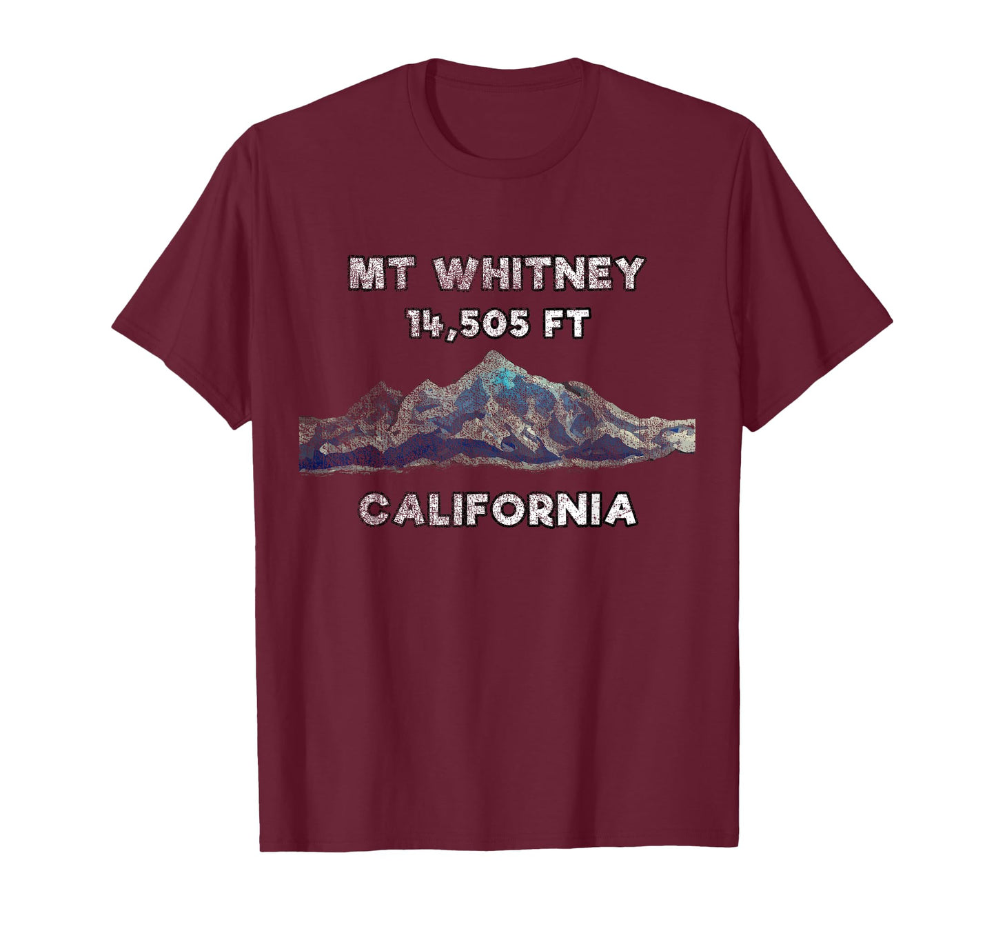 Mount Whitney Shirt with Mountain Scene - Mt Whitney Shirt T-Shirt