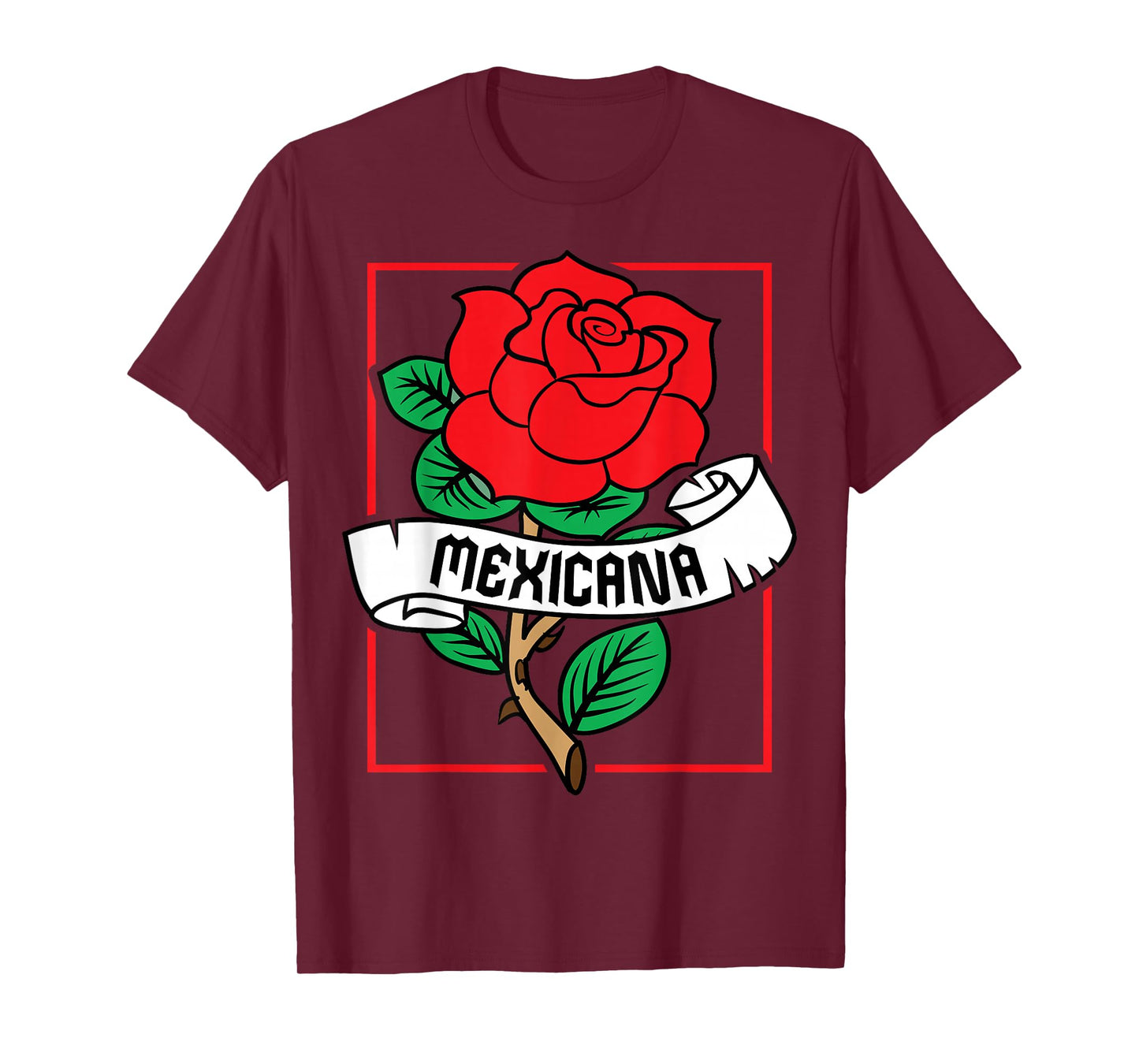 Mexicana Mexico Floral Roses T-Shirt