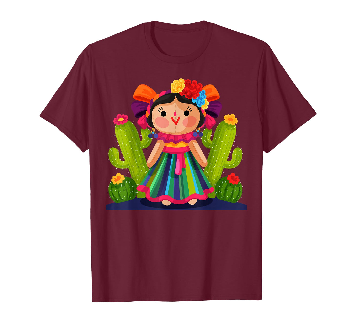 Muñeca Típica Mexicana María Lele Muñeca Otomi Artesanal T-Shirt
