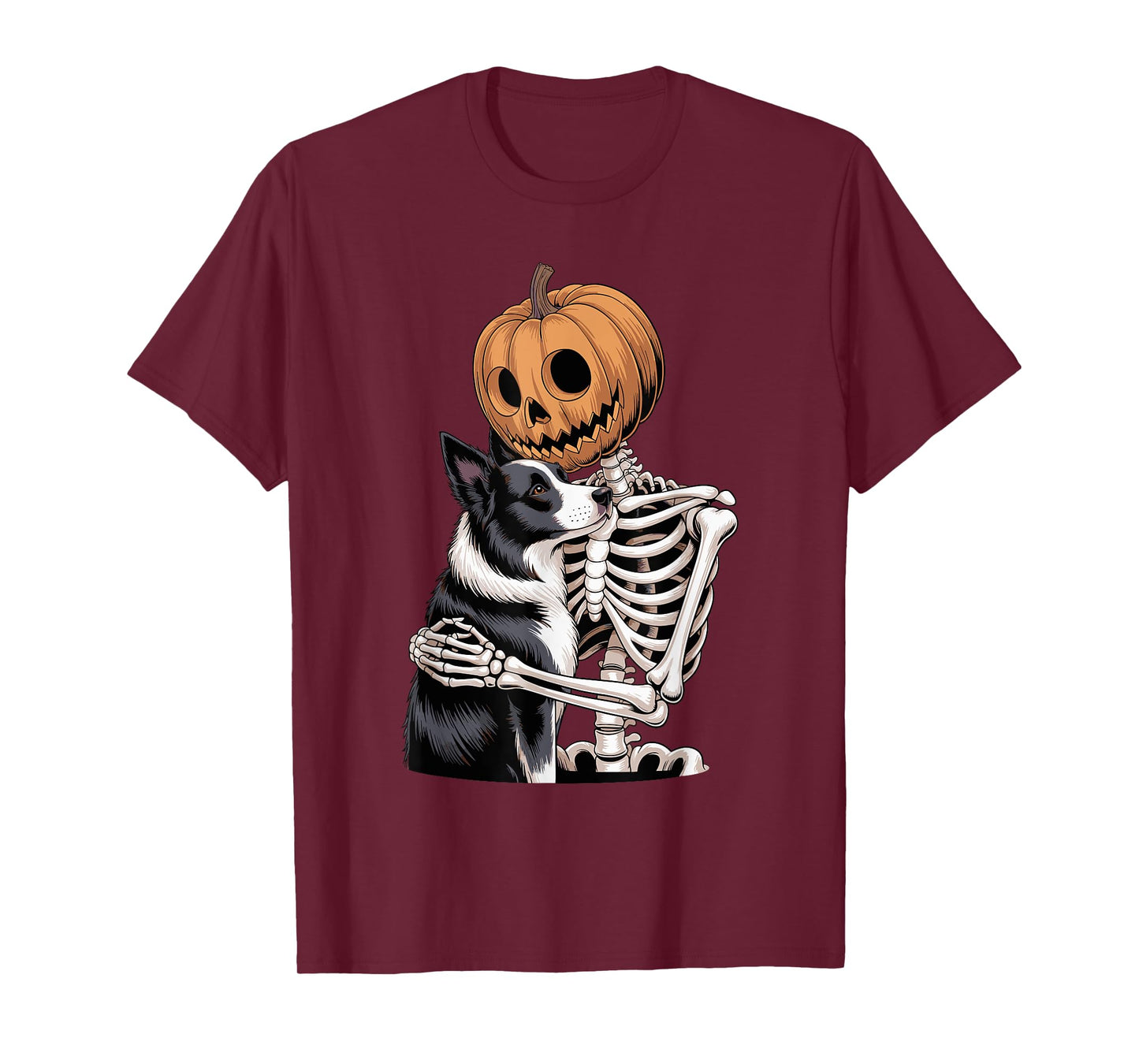 Halloween Skeleton Border Collie T-Shirt