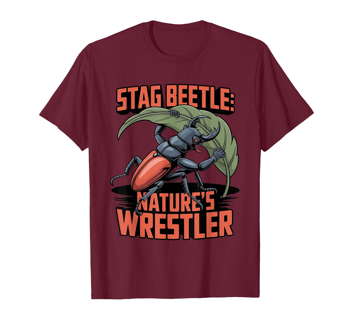 Stag Beetle Nature’s Wrestler Insect Collector Design T-Shirt