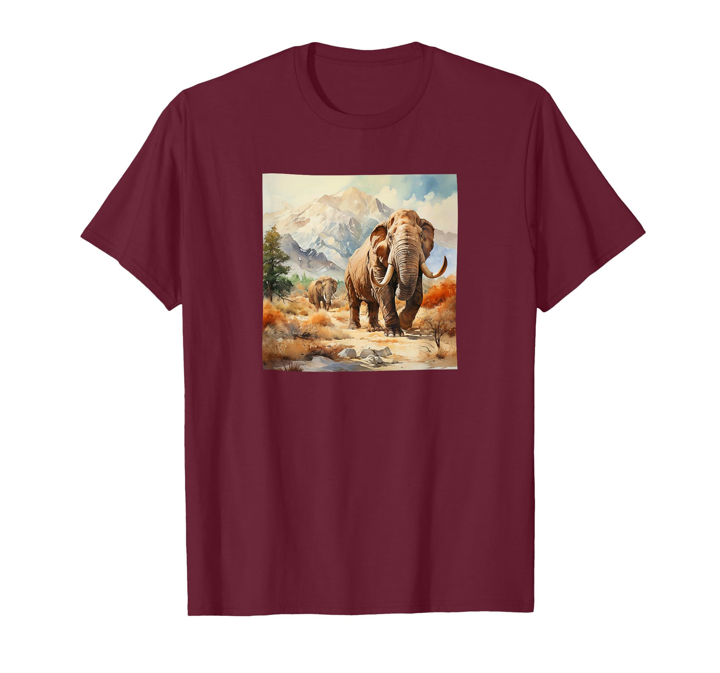 Mammoth Watercolor Mountains Graphic T-Shirt
