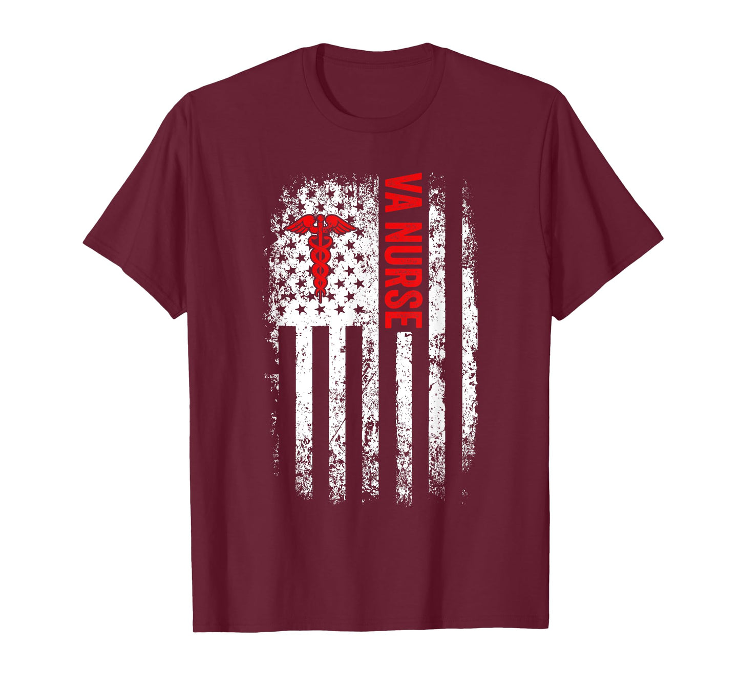 USA American Flag VA Nurse Appreciation Day For Women Men T-Shirt