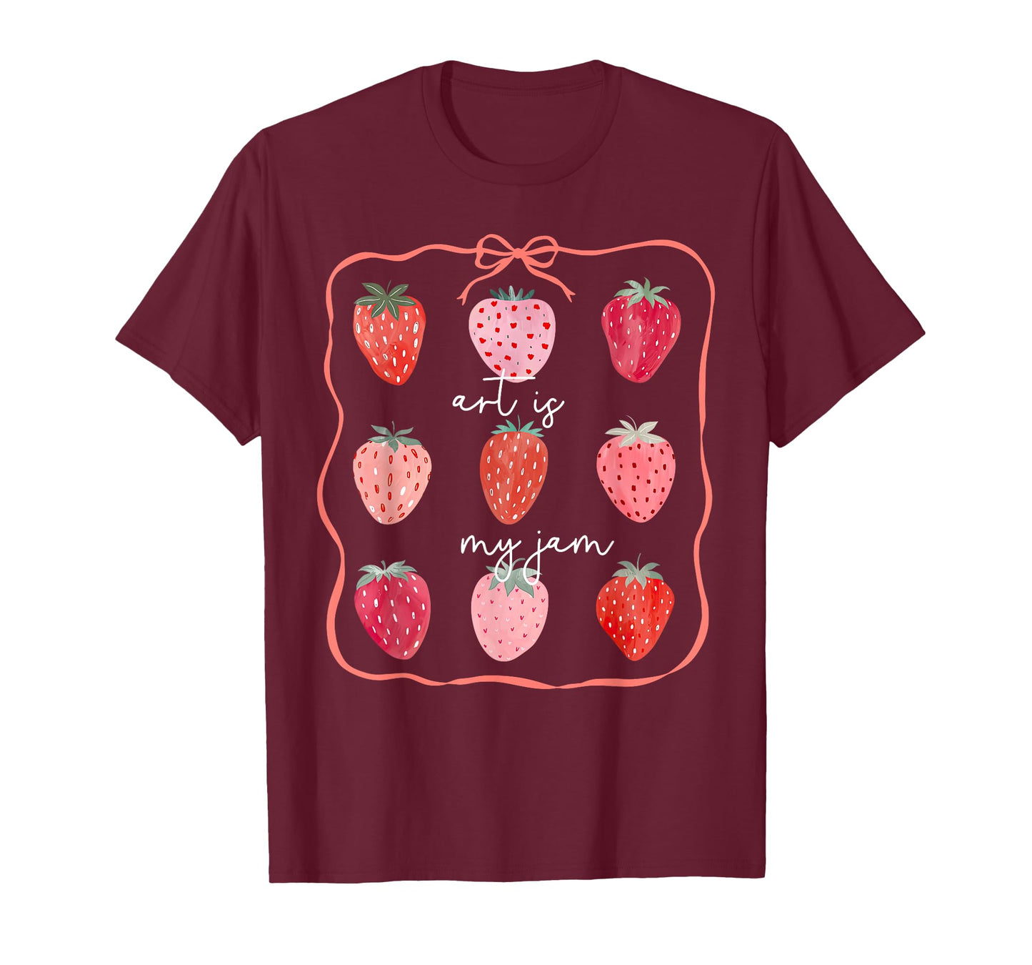 Art is My Jam Strawberry Art Therapist Teacher Specials Team T-Shirt