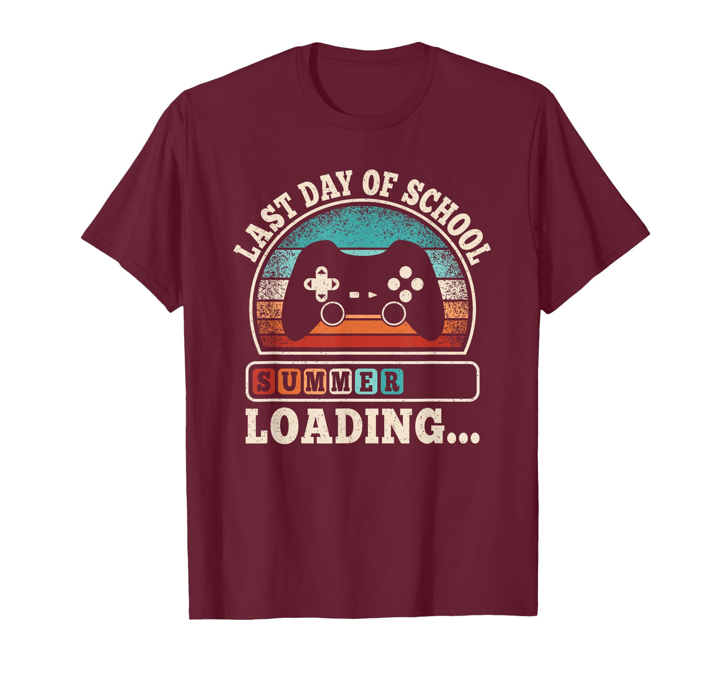 Funny Last Day Of School Gaming Teacher Student Boys Kids T-Shirt