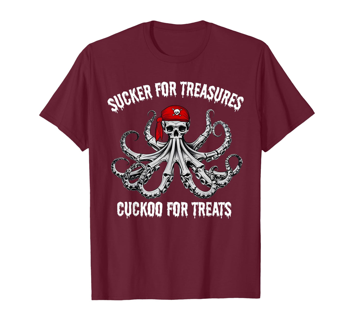 Sucker for Treasures Cuckoo for Treats Halloween Skeleton T-Shirt