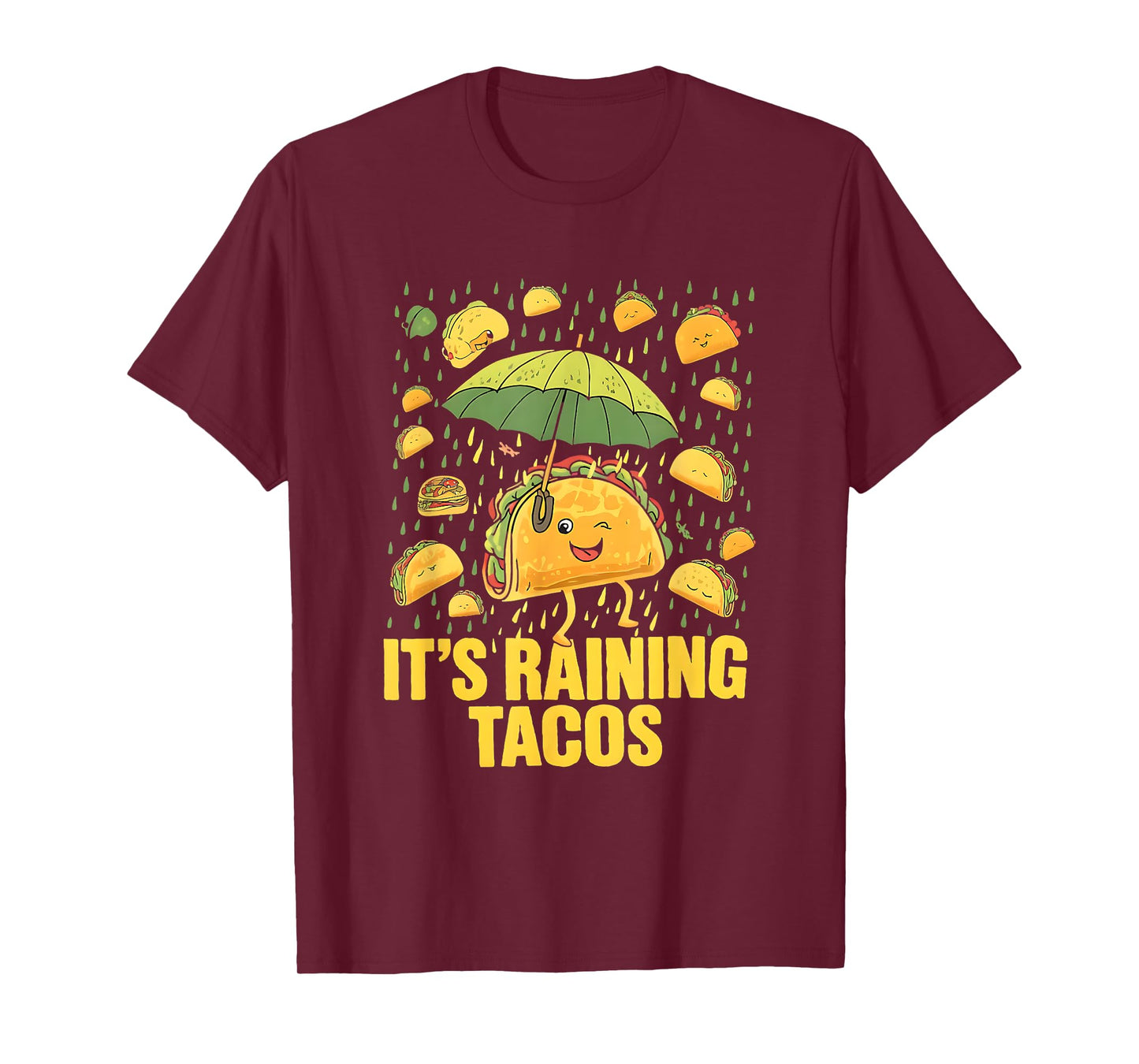 It's Raining Tacos Funny Taco Lovers Kids Girls Boys Present T-Shirt