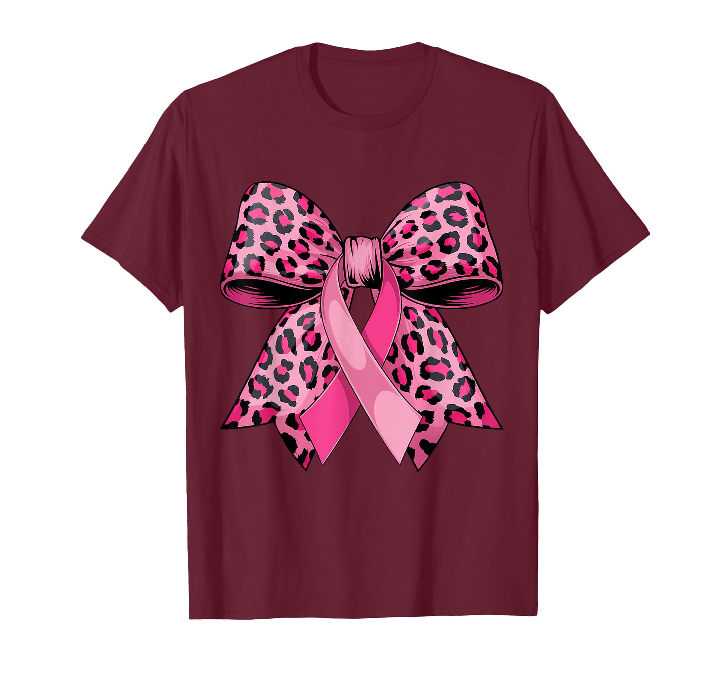 In October We Wear Pink Cheer Bow Breast Cancer Coquette Bow T-Shirt