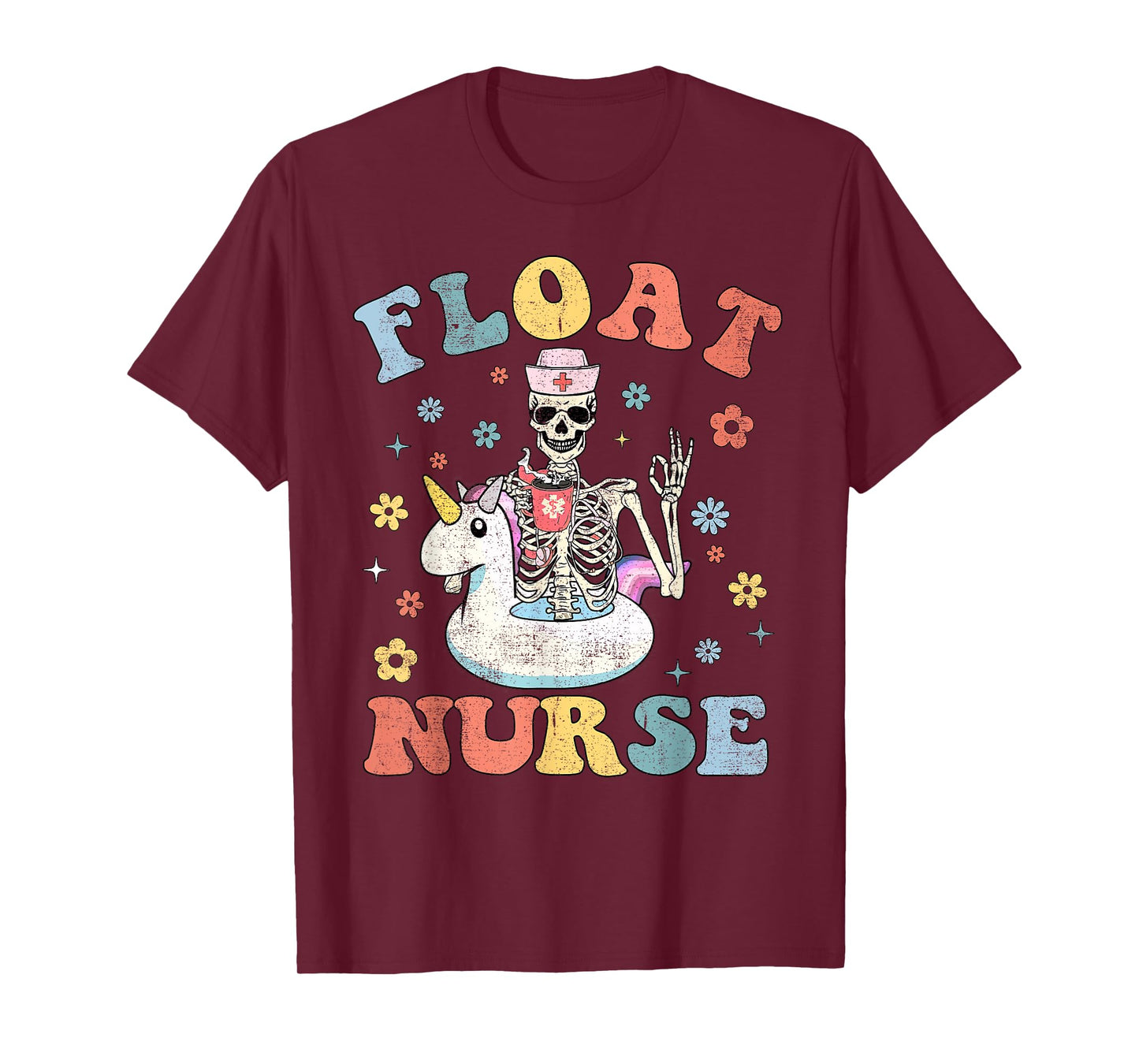 Funny Cute Float Pool Nurse Nursing Squad Crew T-Shirt