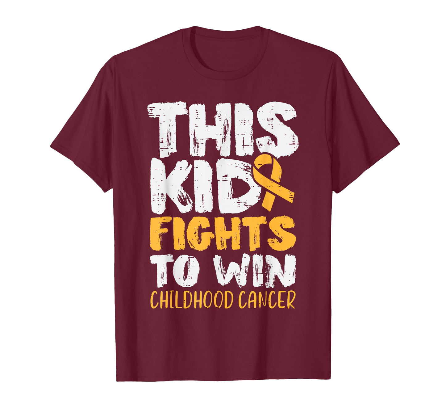This Kid Fights To Win Childhood Cancer Awareness Boys Girls T-Shirt