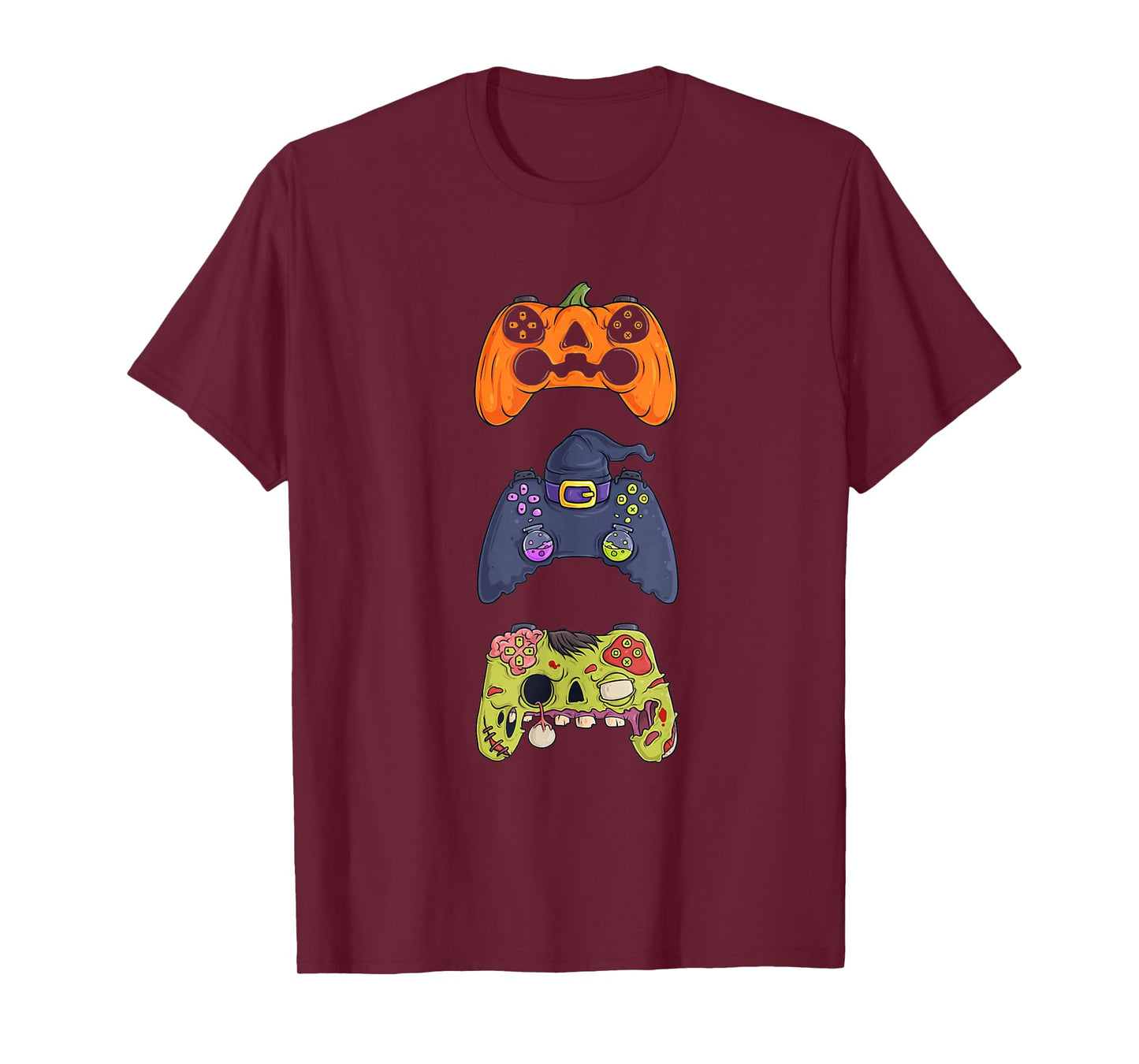 Halloween Skeleton Zombie Gaming Controllers Mummy. T-Shirt
