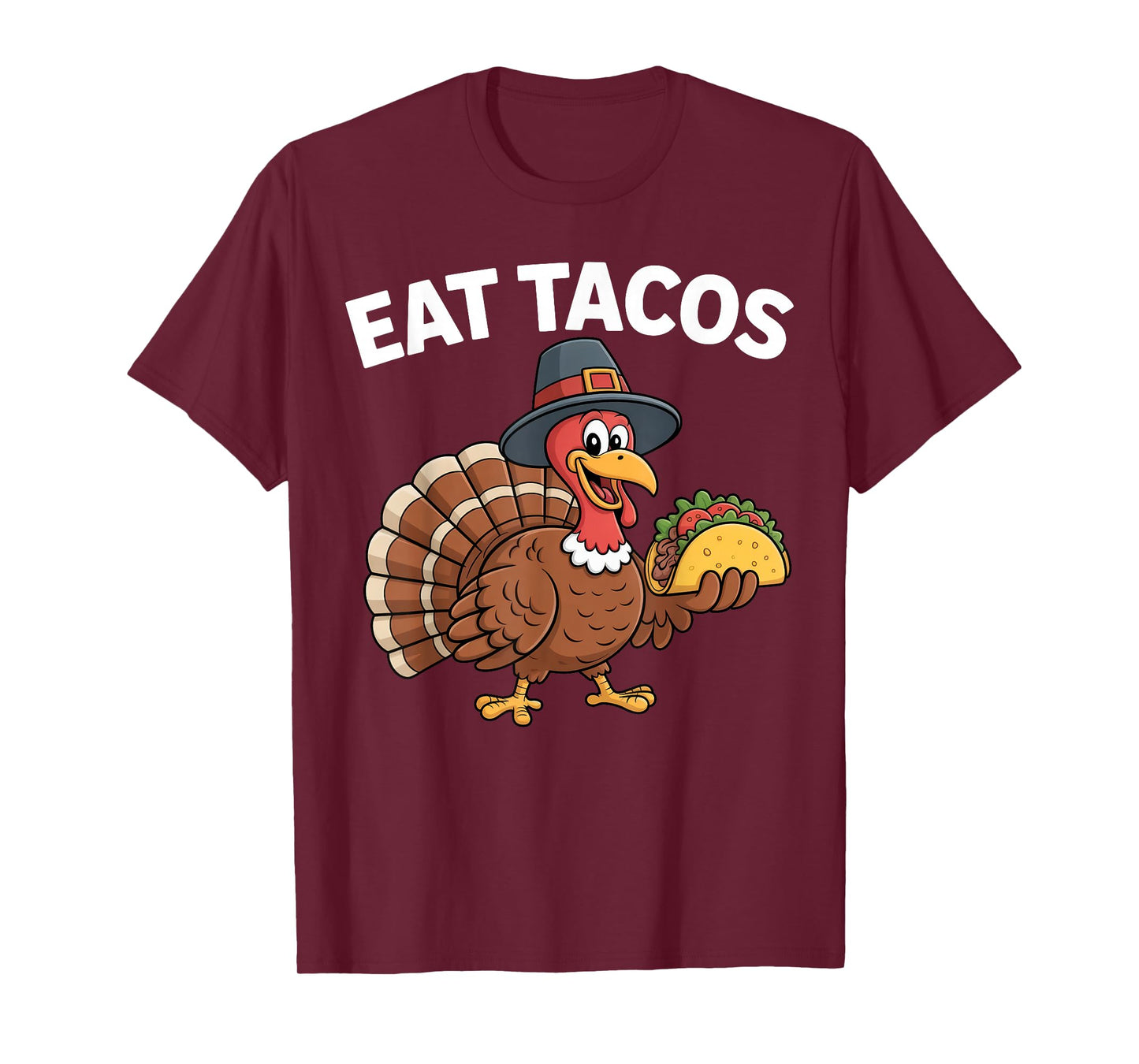 Funny Thanksgiving Turkey Eat Tacos Mexican Thanksgiving Fun T-Shirt
