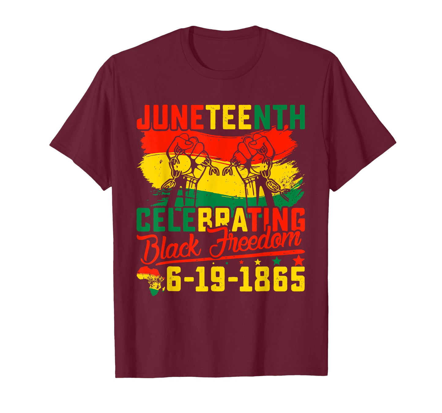 Juneteenth tshirt Juneteenth Celebrating Black Freedom 1865 T-Shirt