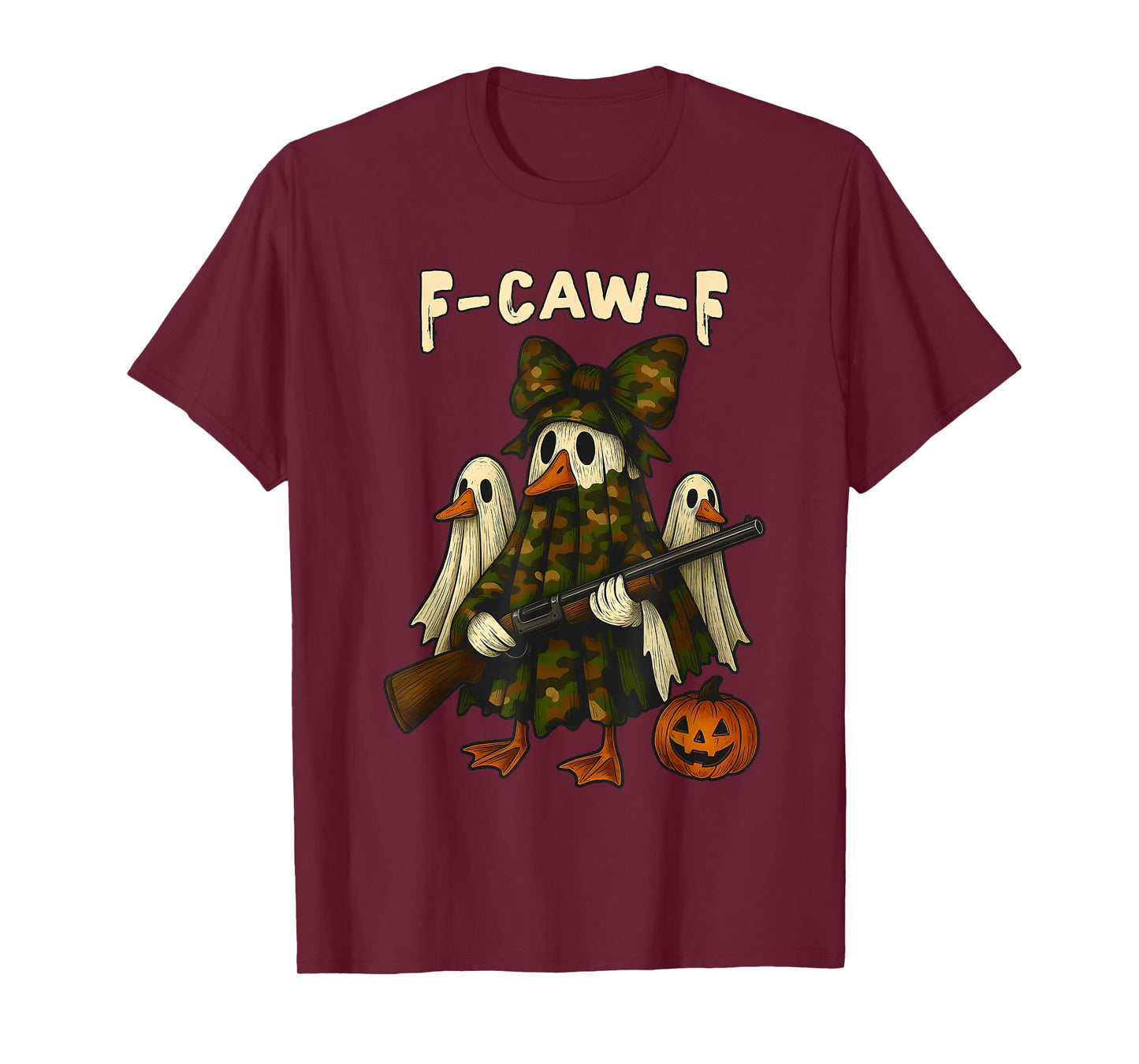 F-Caw-F Funny Hunting Halloween Goose Meme Hunter Humor T-Shirt