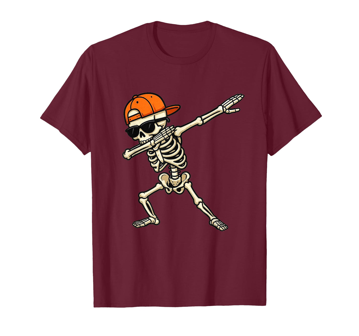 Cool Skeleton Dab Funny Halloween Costume for Boys & Men T-Shirt