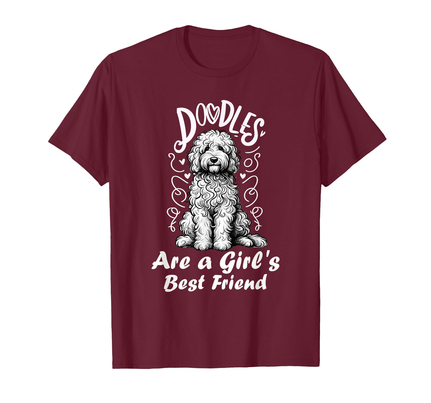 Doodles Are A Girl's Best Friend Golden Labradoodle Doodle T-Shirt