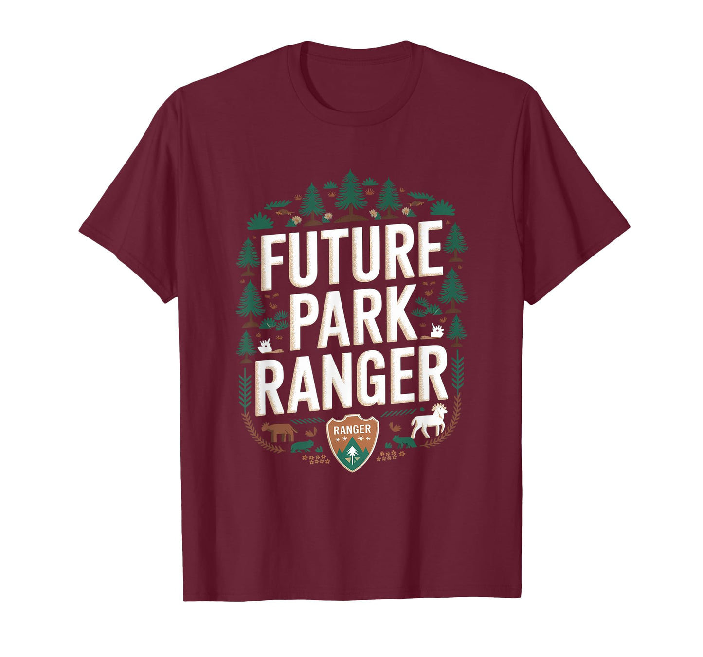 Future Park Ranger Toddler Kids School Women Men T-Shirt