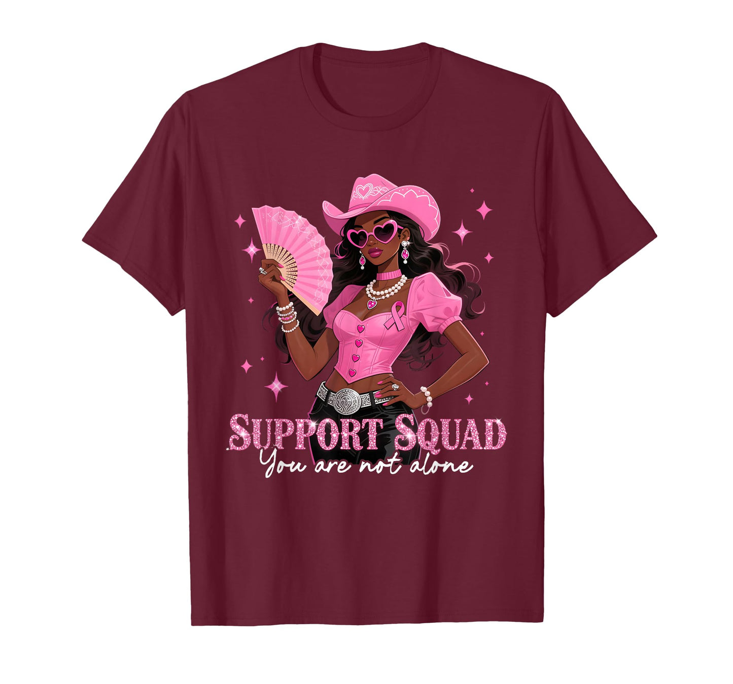 Support Squad Pink Breast Cancer Awareness T-Shirt