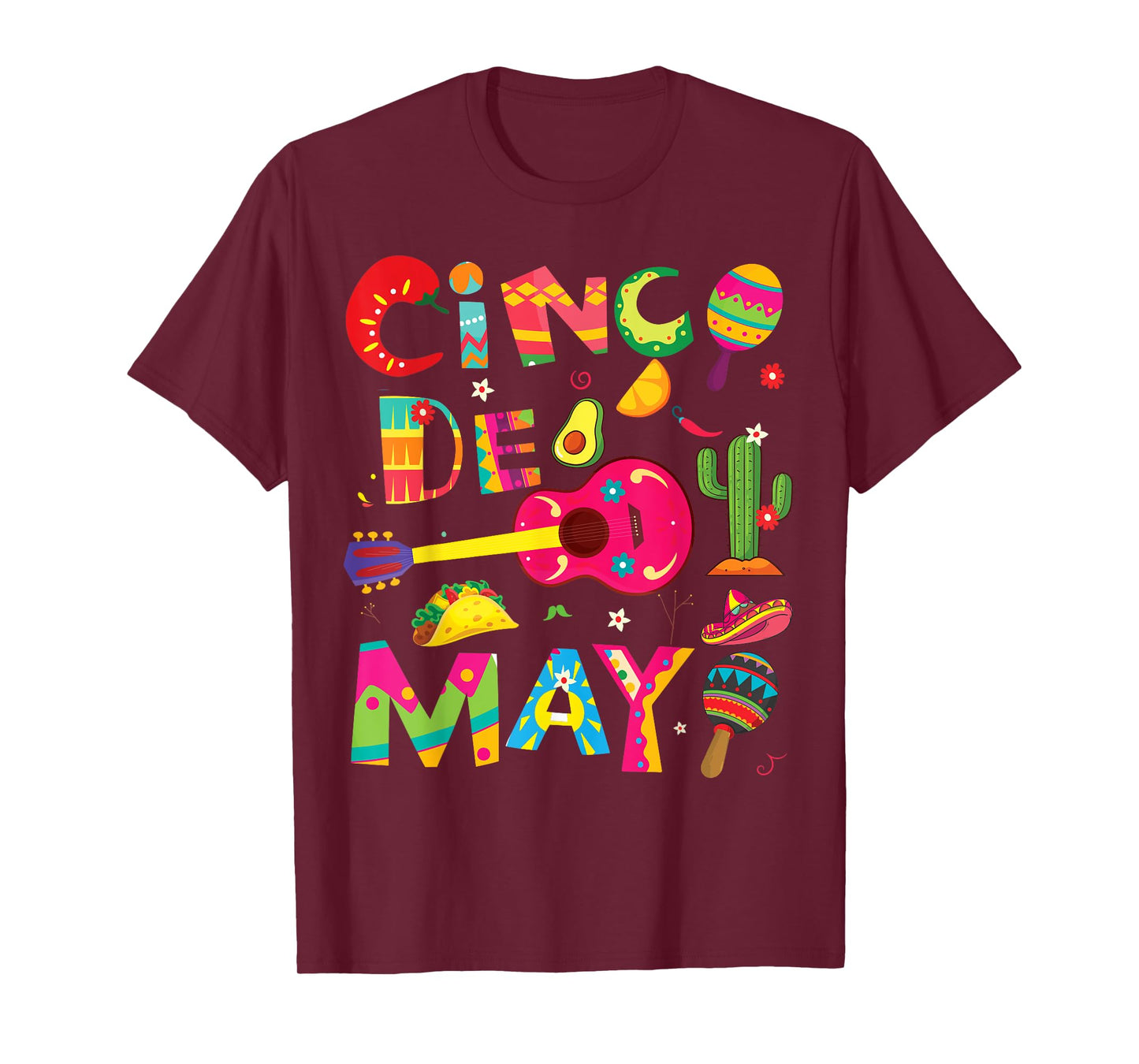 Cinco de Mayo, Men Women kids funny Mexican fiesta 5 De Mayo T-Shirt