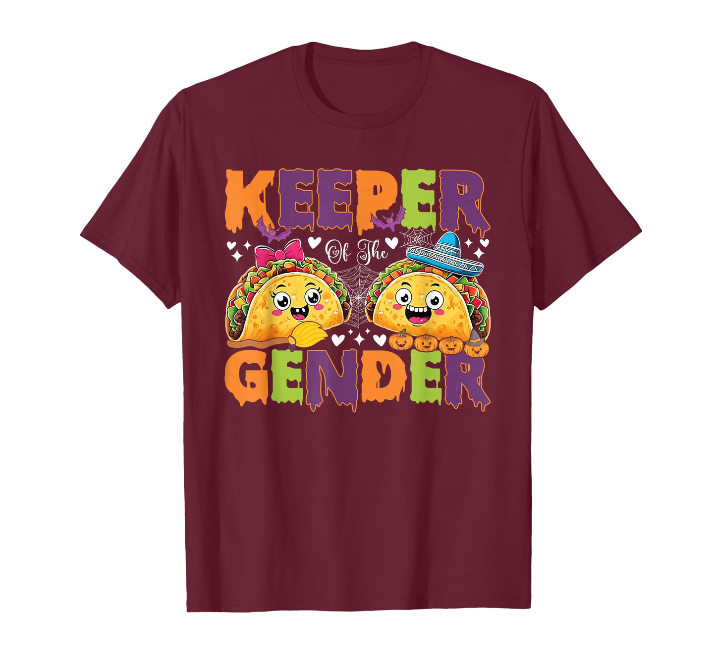 Keeper of The Gender Mexico Taco Halloween Gender Reveal T-Shirt