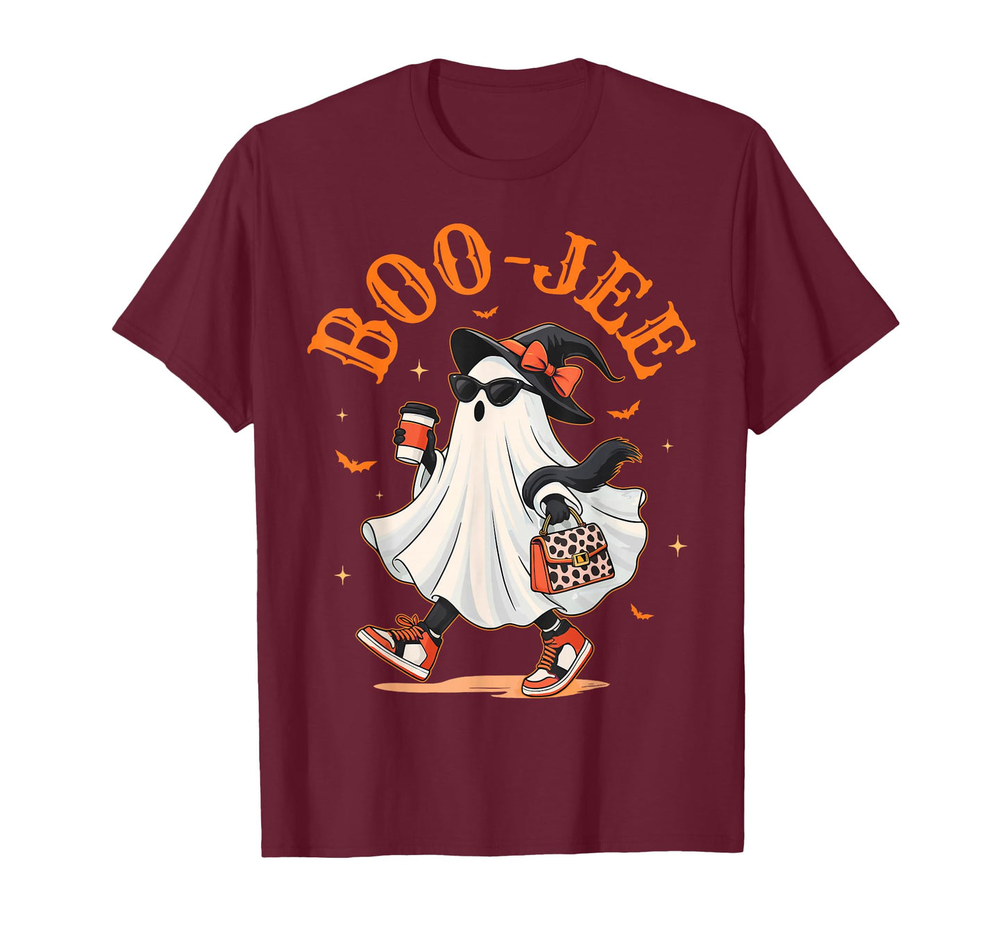 Spooky Season Preppy Ghost Halloween Boujee Women Men Kids T-Shirt