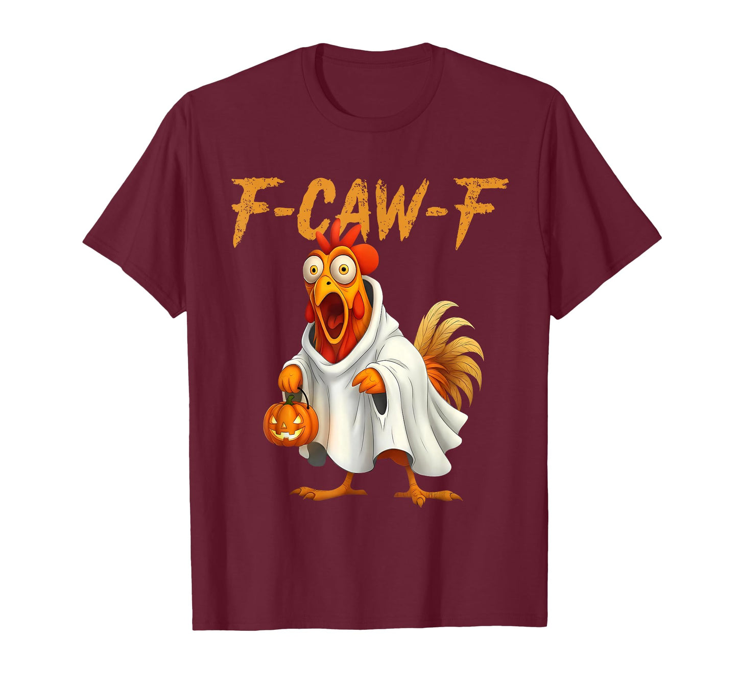 Funny F-Caw-F Chicken FCAWF Chicken Halloween T-Shirt