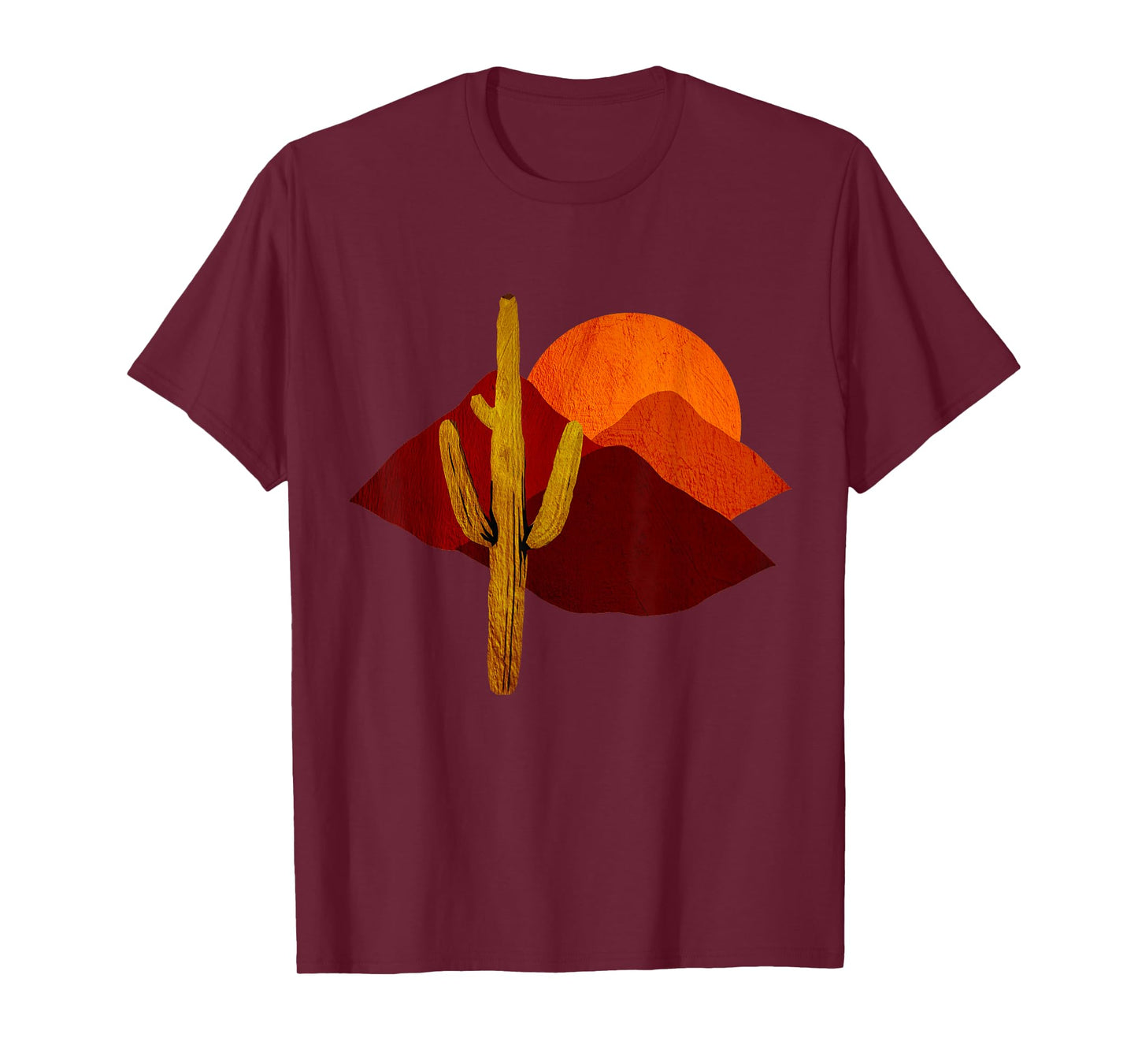 "Saguaro Sunset" Vintage Desert Cactus Scene T-Shirt T-Shirt