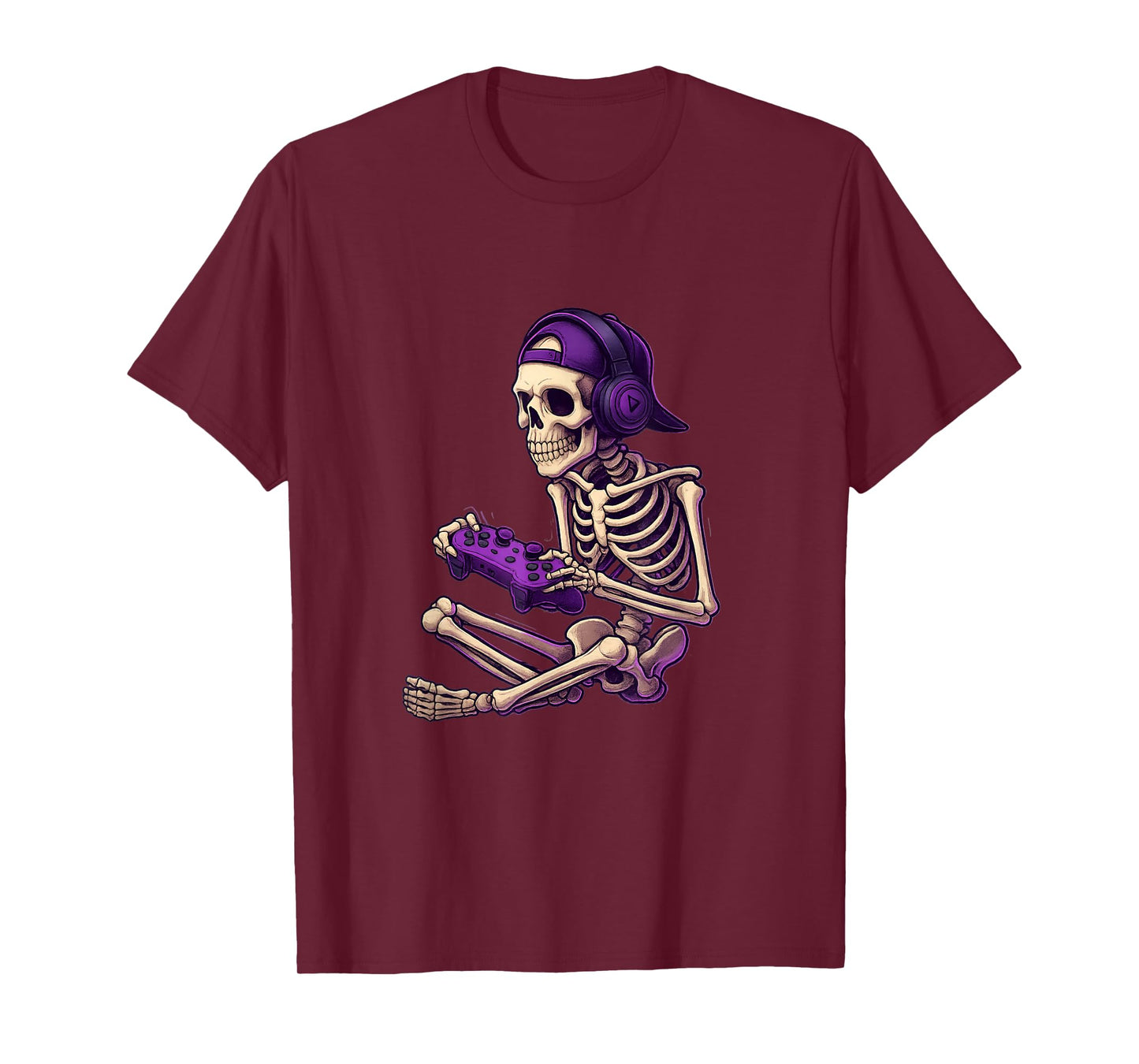Skeleton Gamer Halloween Gaming Spooky Halloween Video Games T-Shirt
